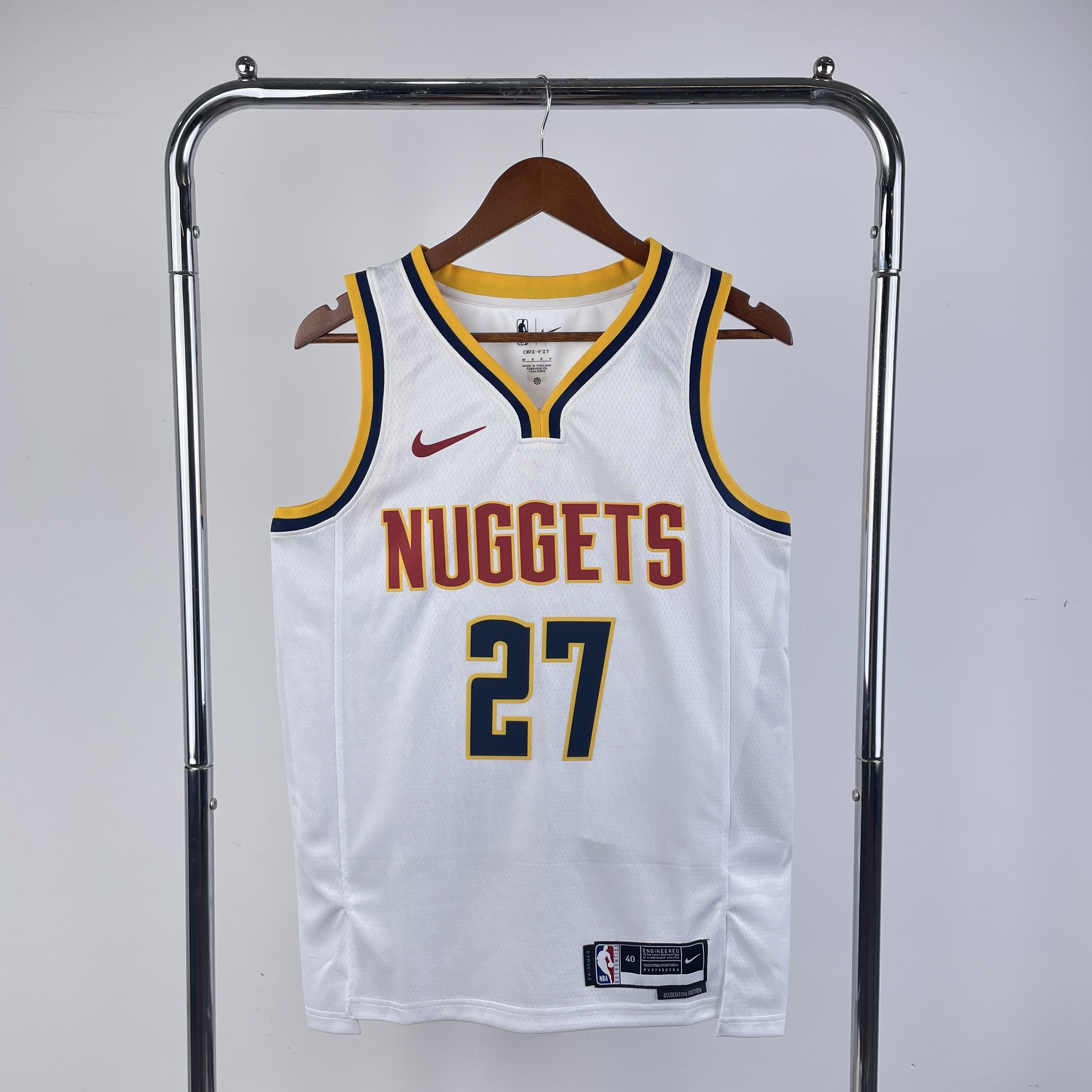 23 Nuggets white No. 27 Murray