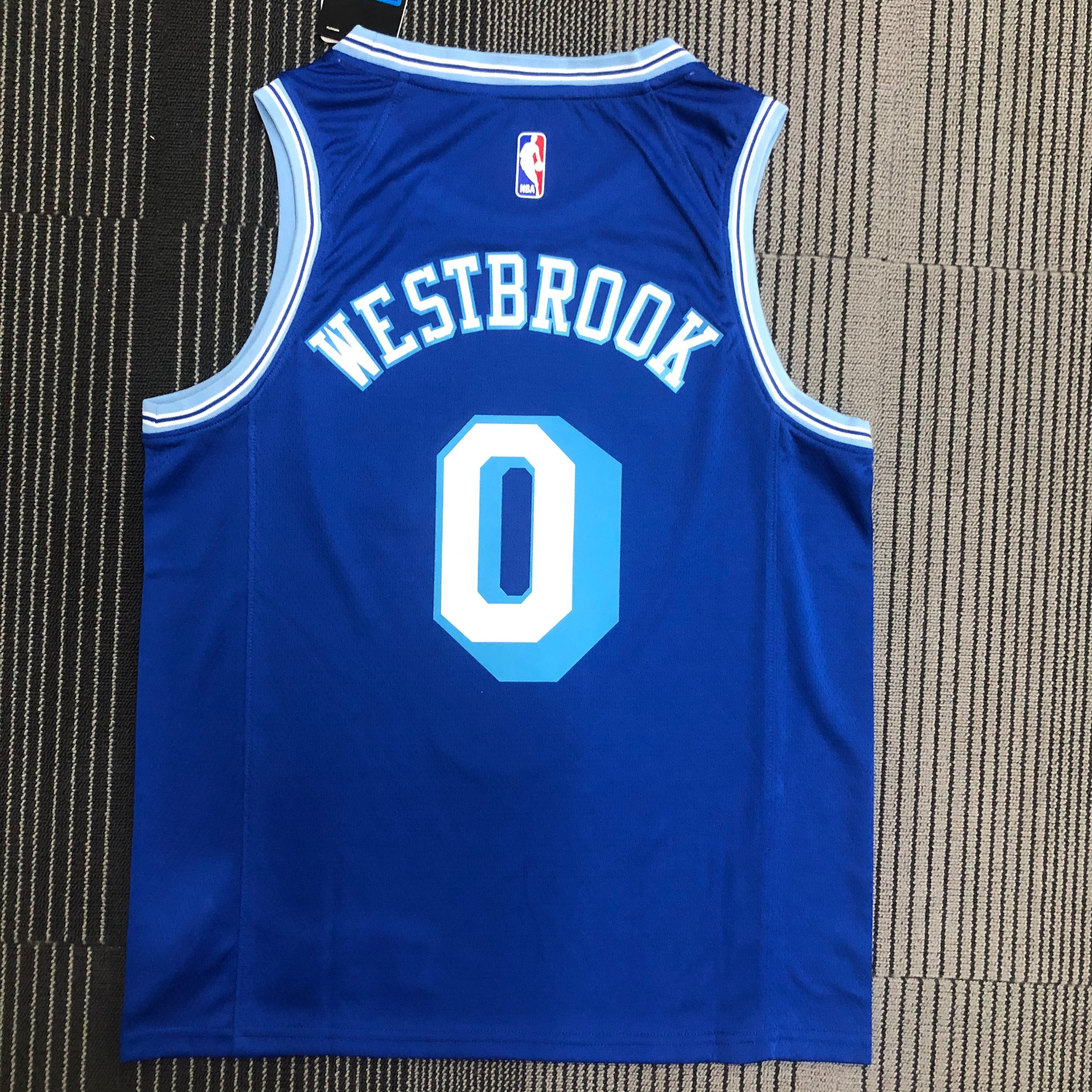 '21 Lakers retro Blue No. 0 Westbrook