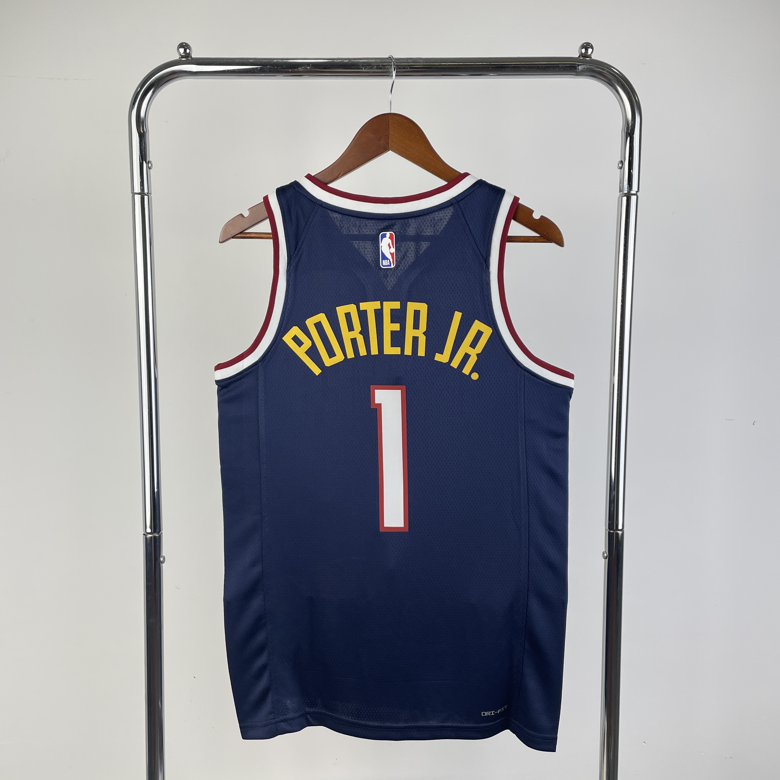 Nuggets' 23rd season navy blue No. 1 Porter JR