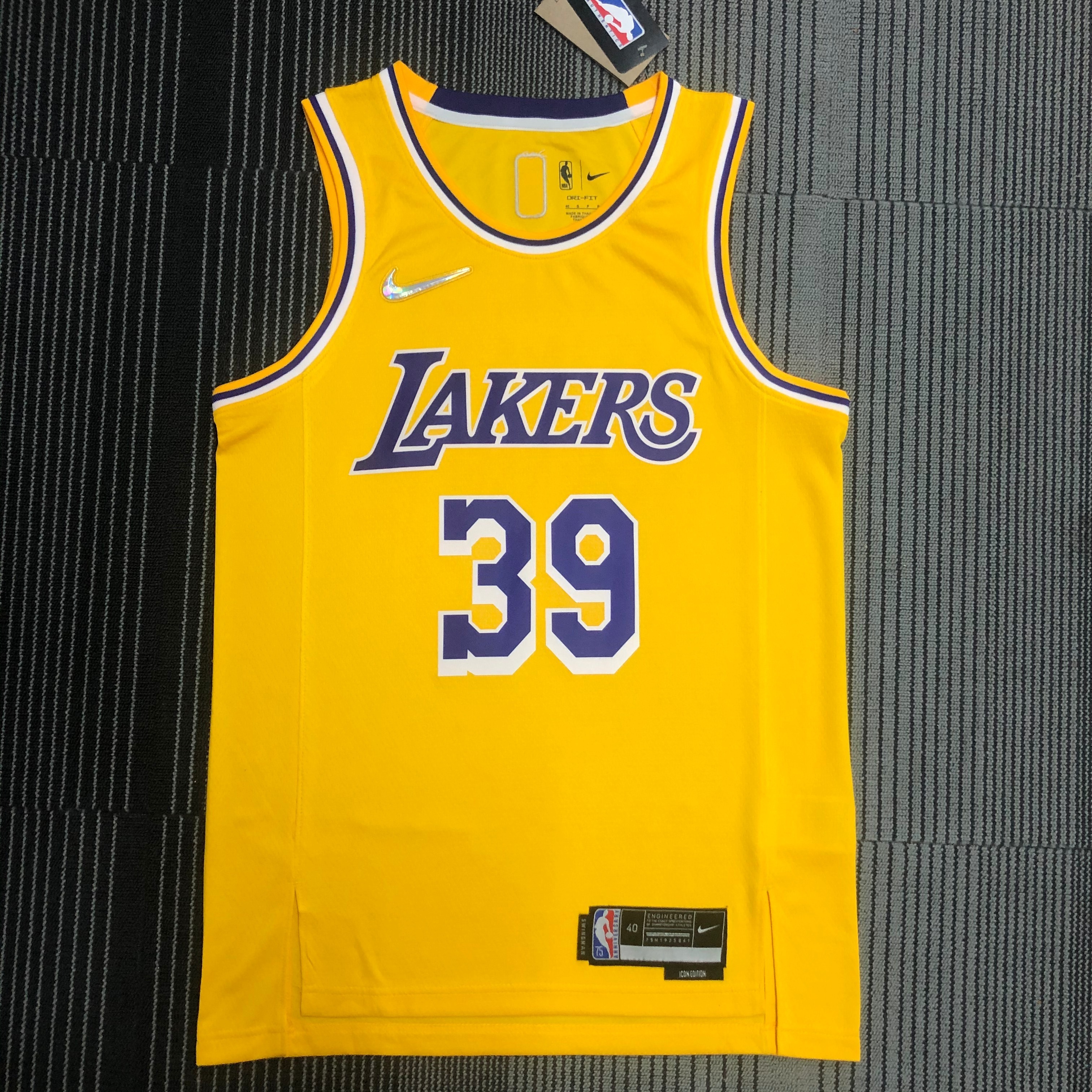 75th anniversary Lakers yellow 39 Howard