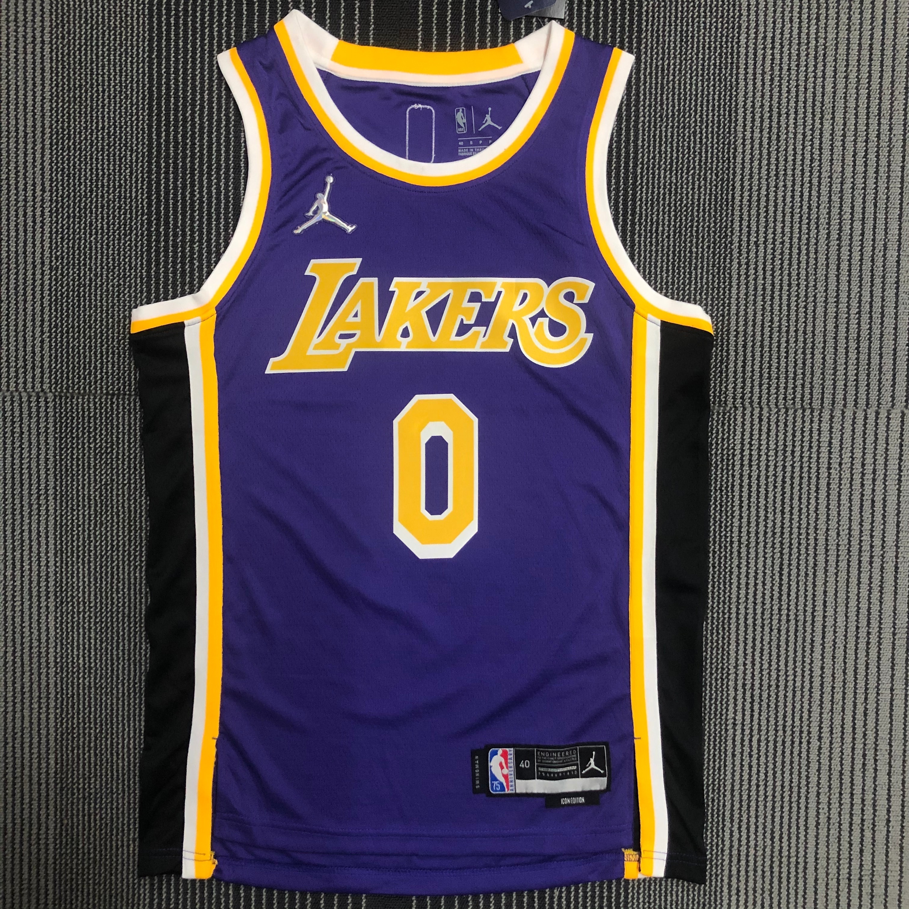 75th anniversary Lakers Flyers limited # 0 Westbrook