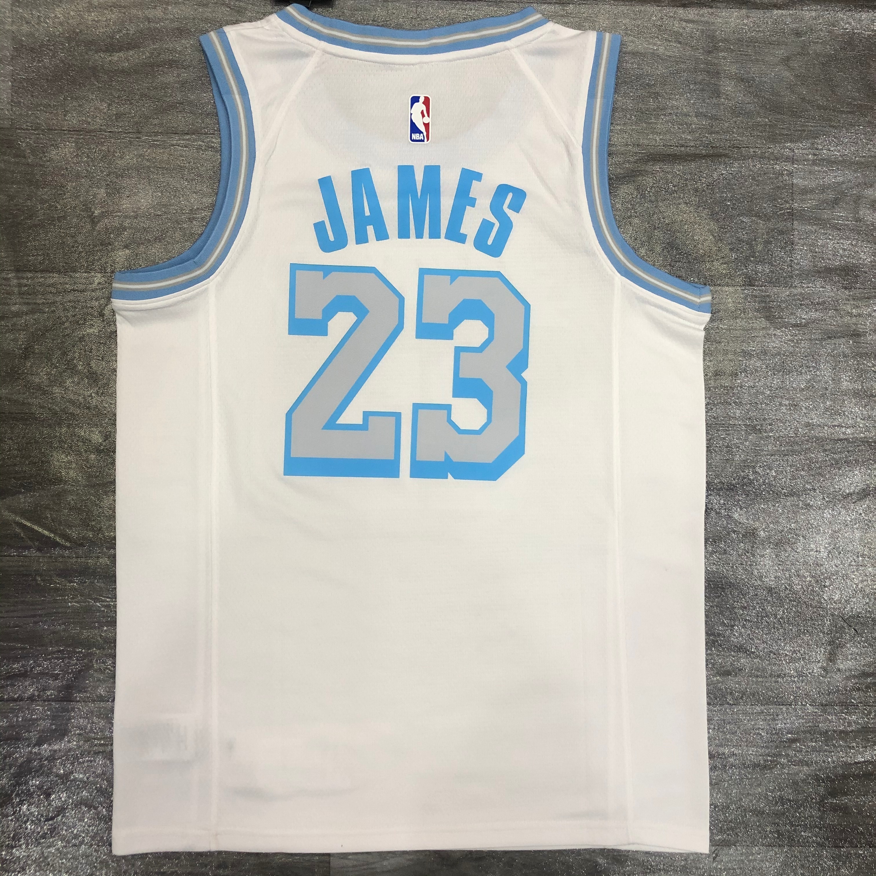 Season 21 Lakers retro white # 23 James