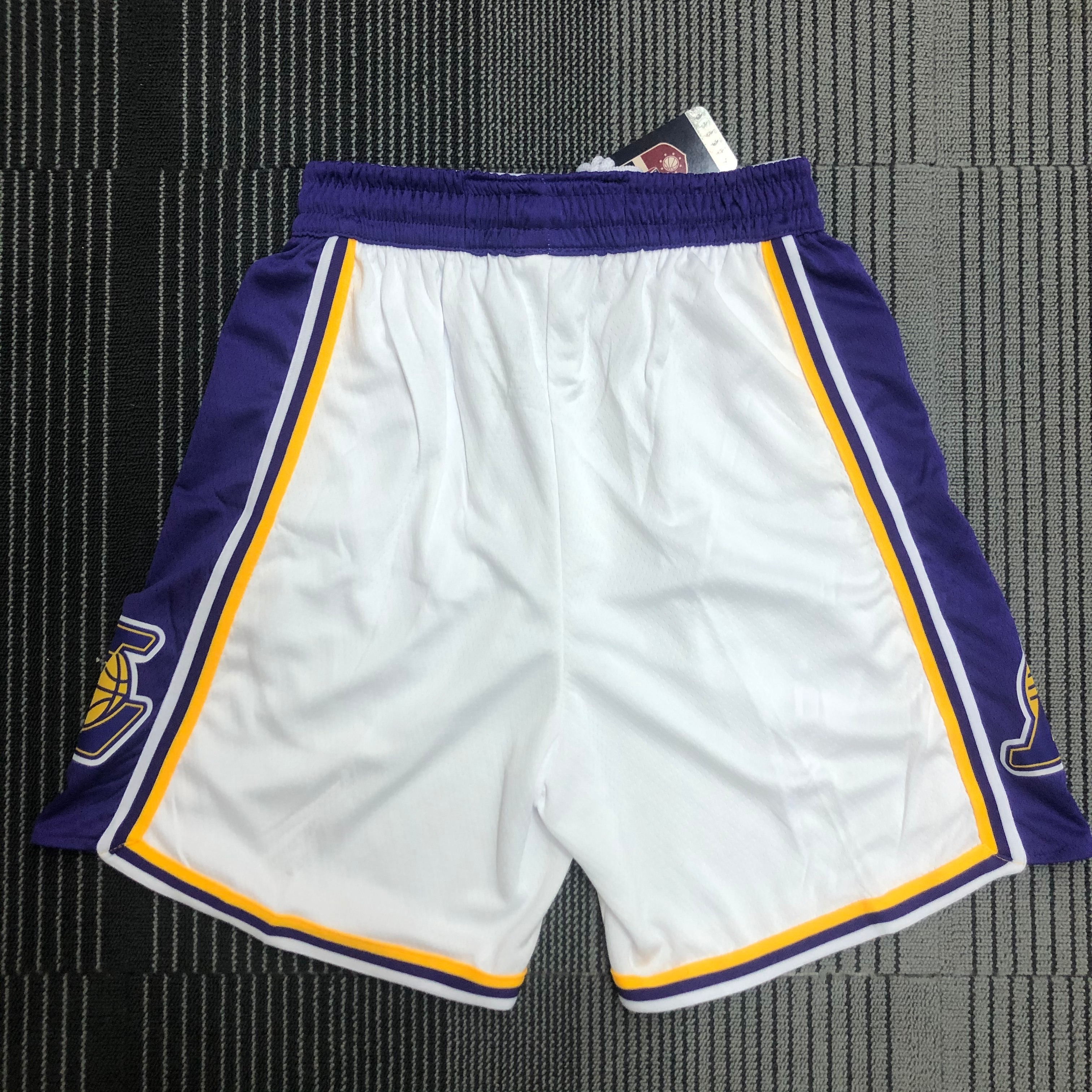 Lakers white basketball pants