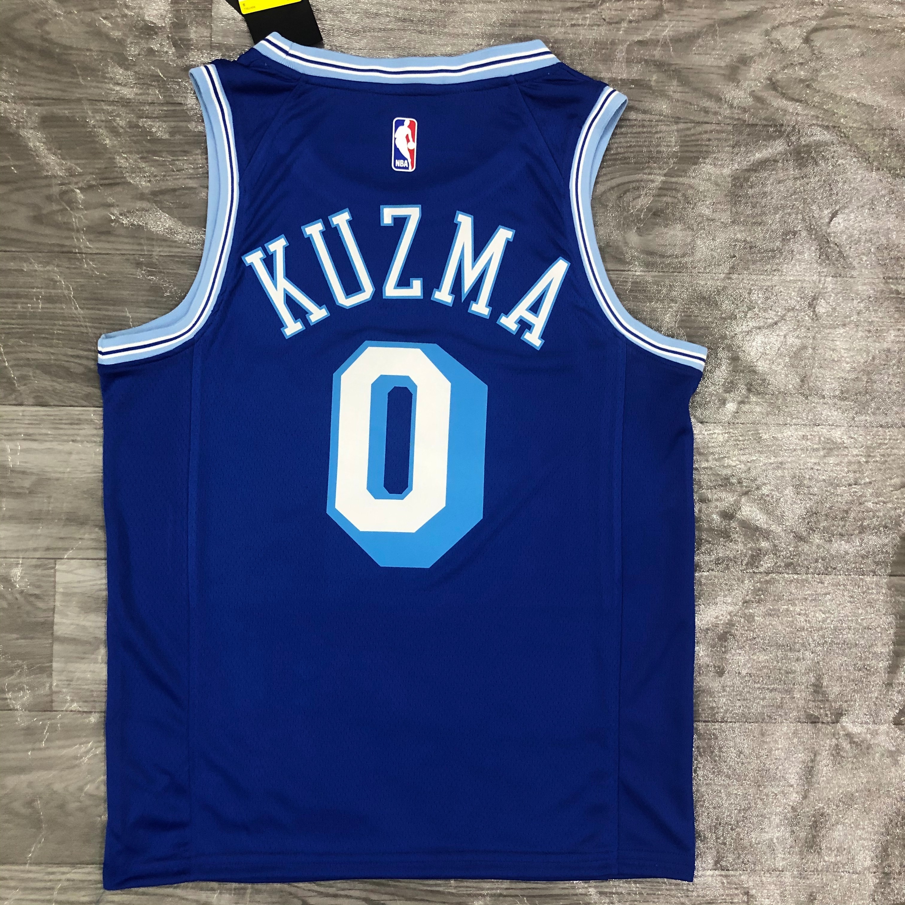 '21 Lakers retro blue No. 0 Kuzma