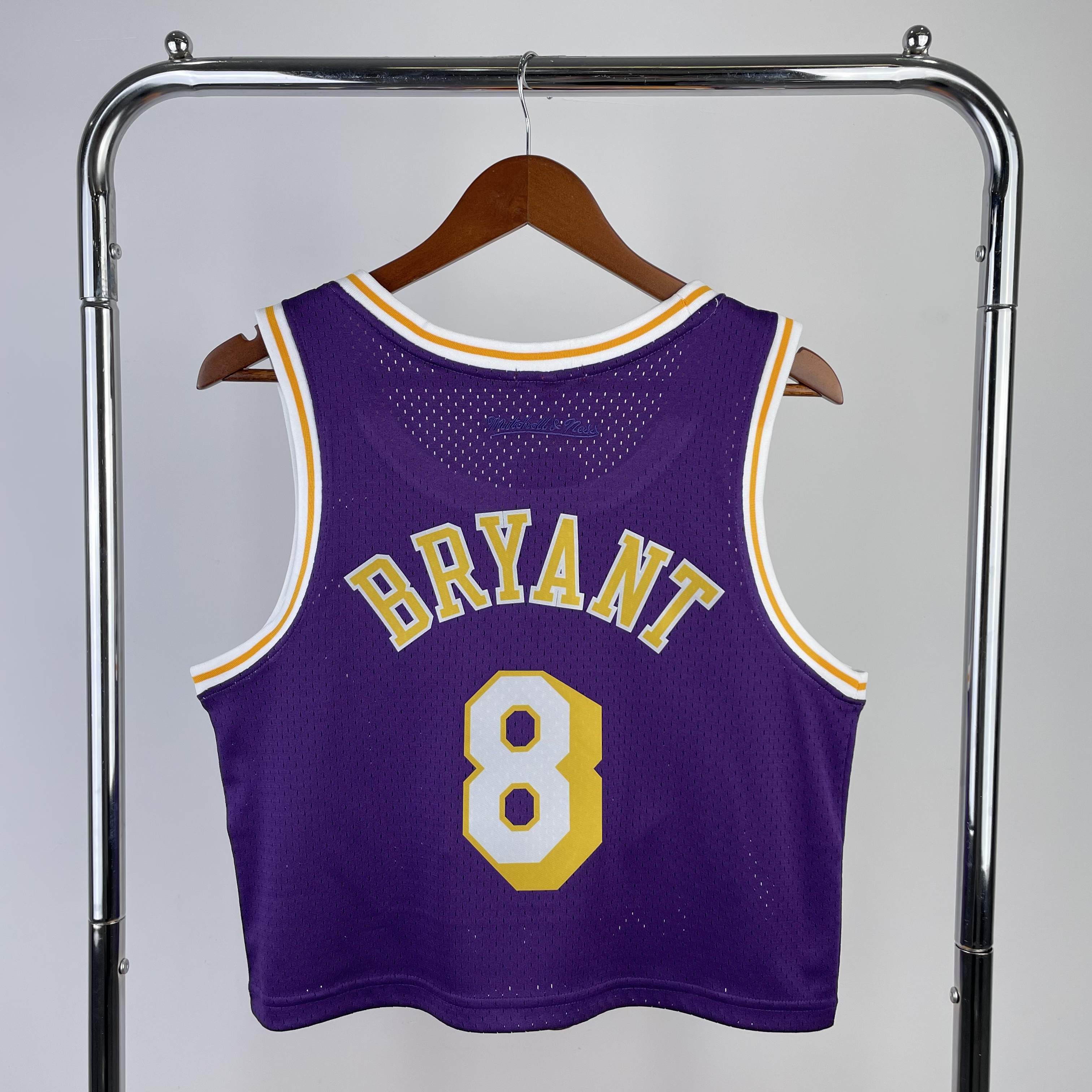 MN Women's Crop throwback jersey Lakers purple No. 8 Bryant