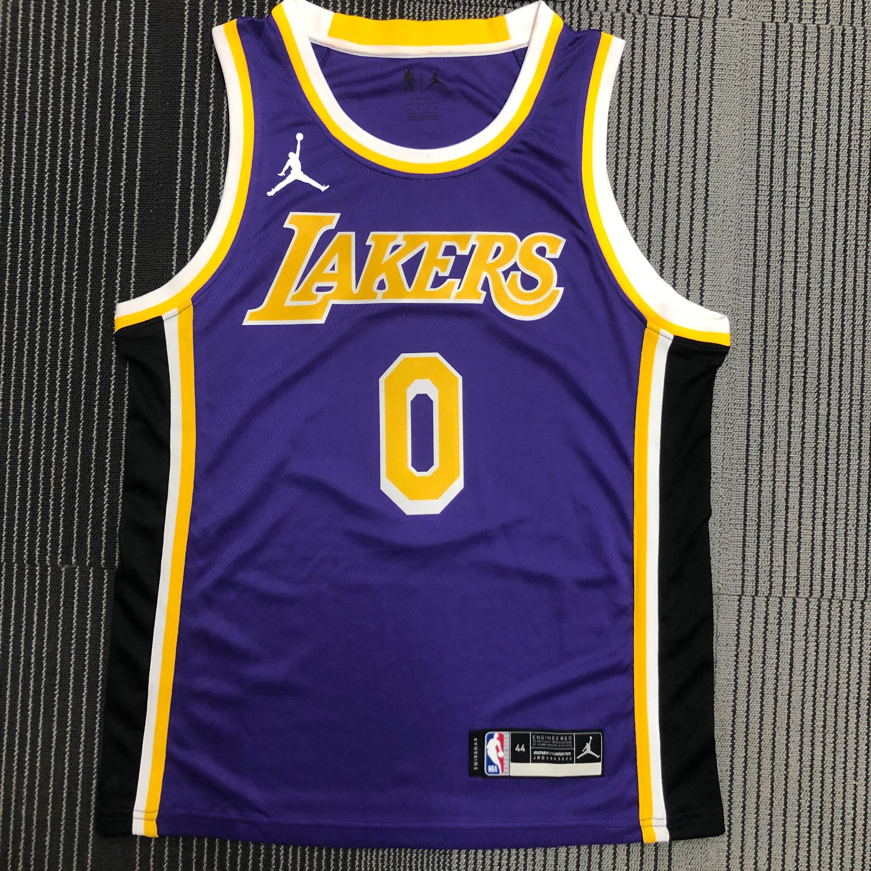 21 season Lakers JORDAN theme purple crew neck No. 0 Westbrook