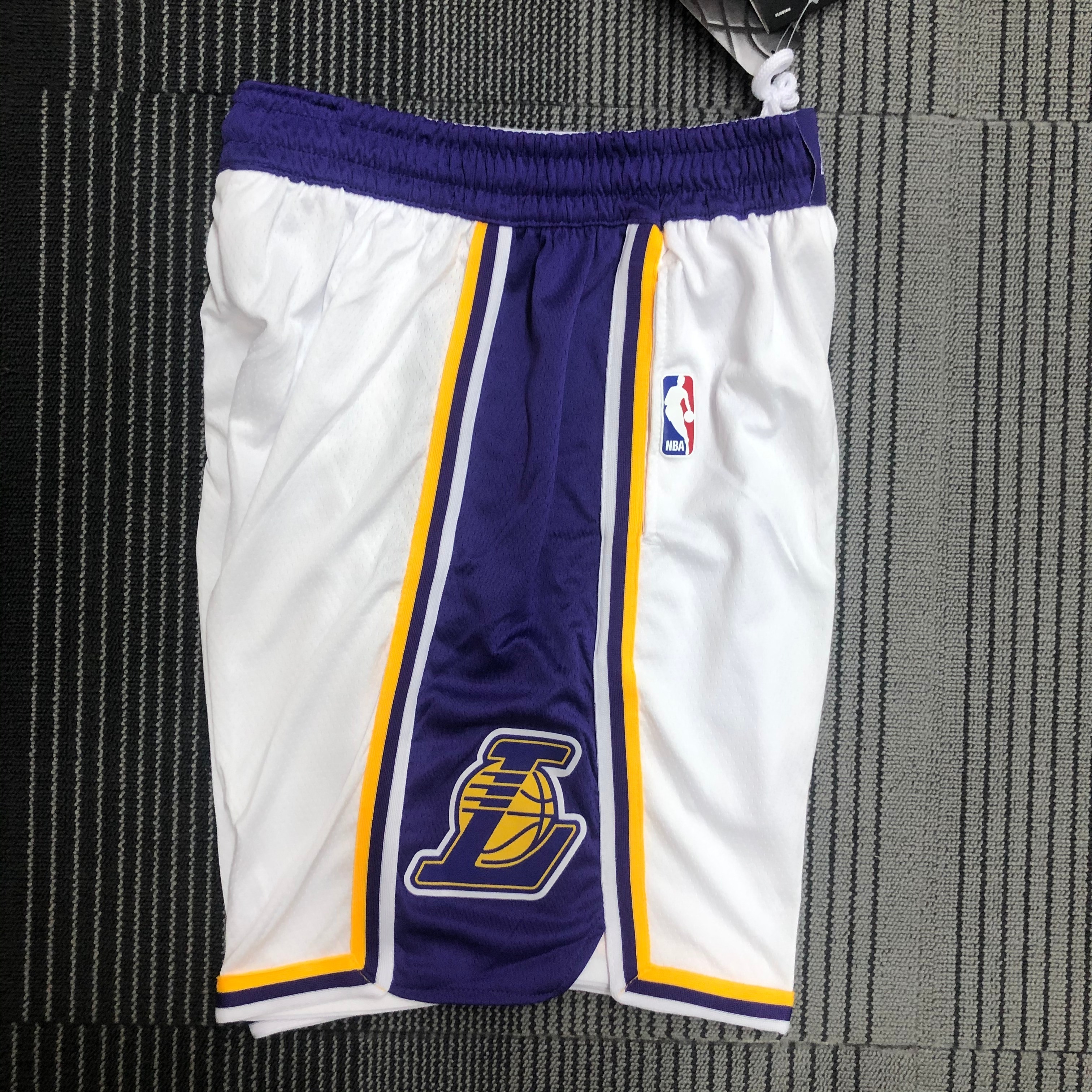 Lakers white basketball pants