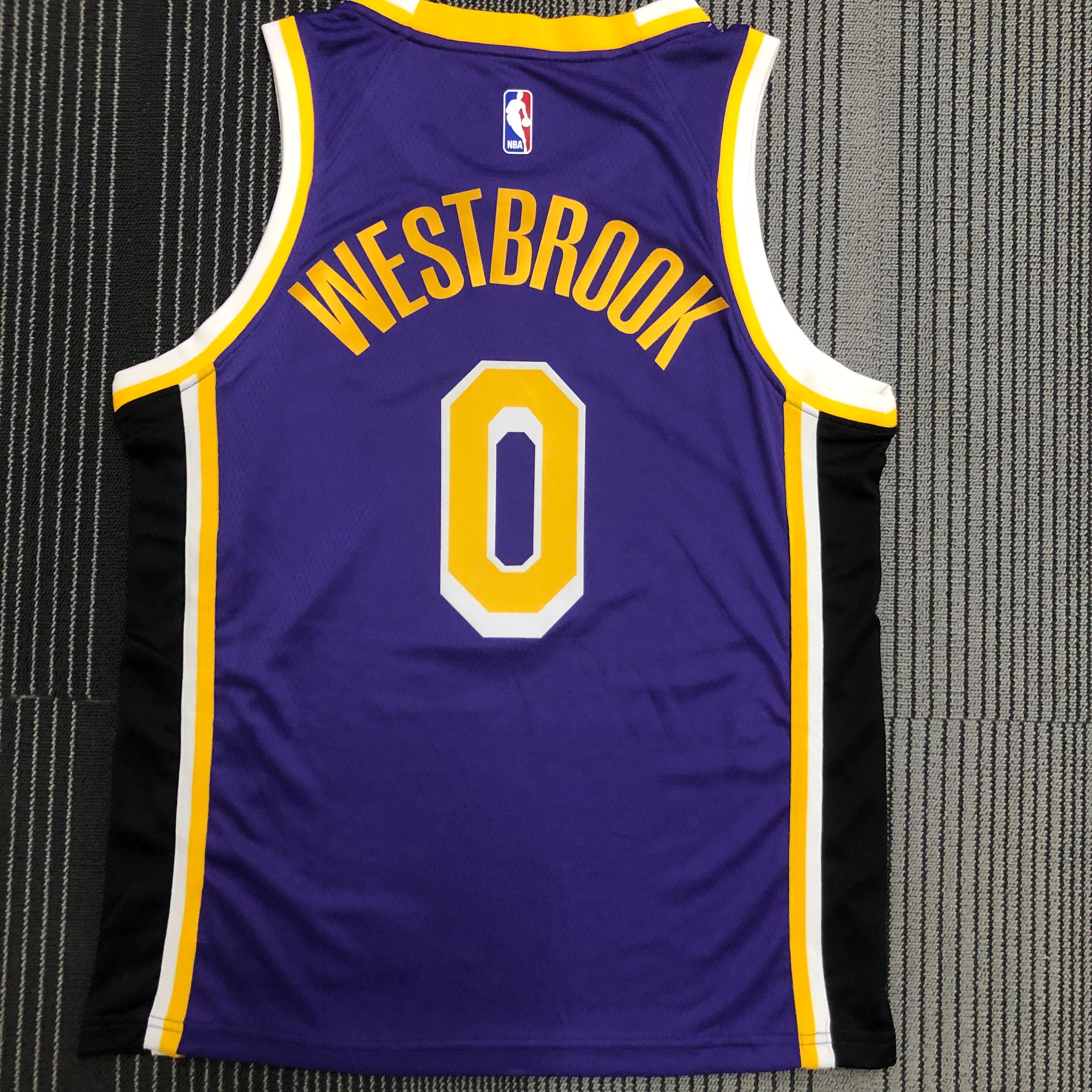 21 season Lakers JORDAN theme purple crew neck No. 0 Westbrook