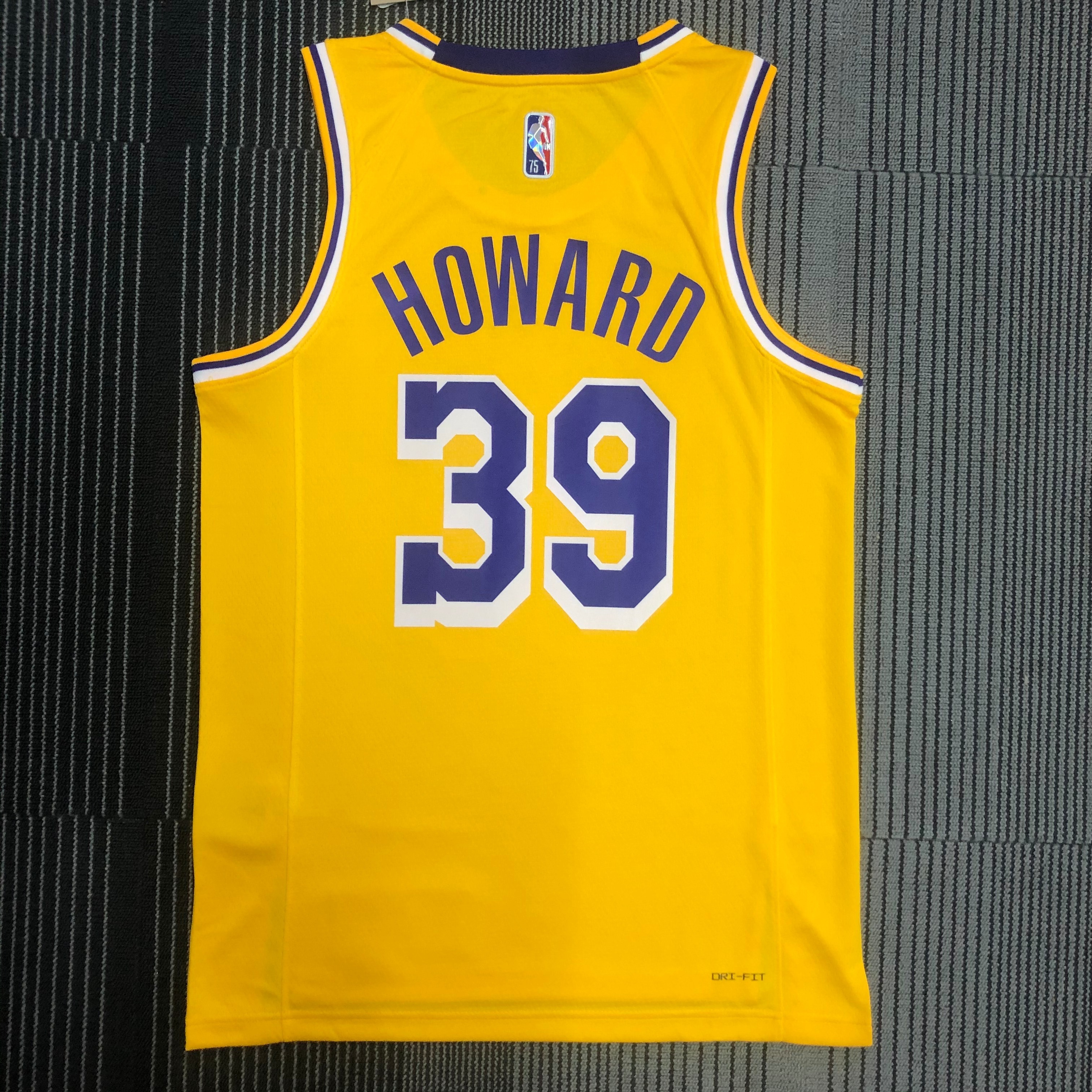 75th anniversary Lakers yellow 39 Howard