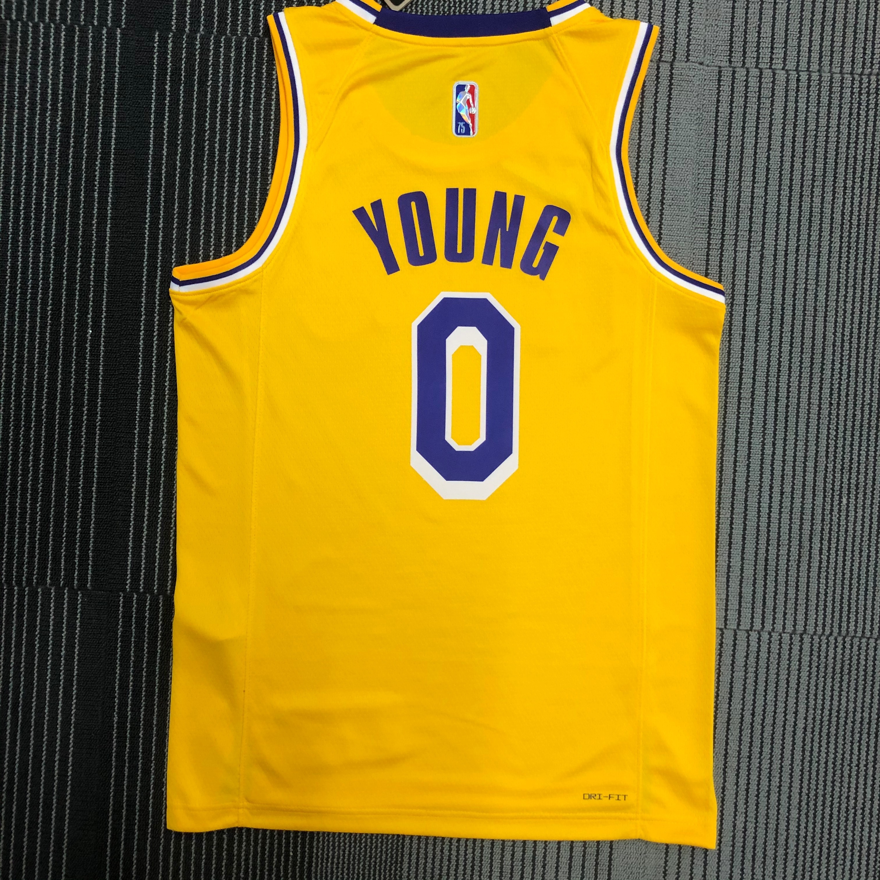 75th anniversary Lakers yellow 0 Nick Young