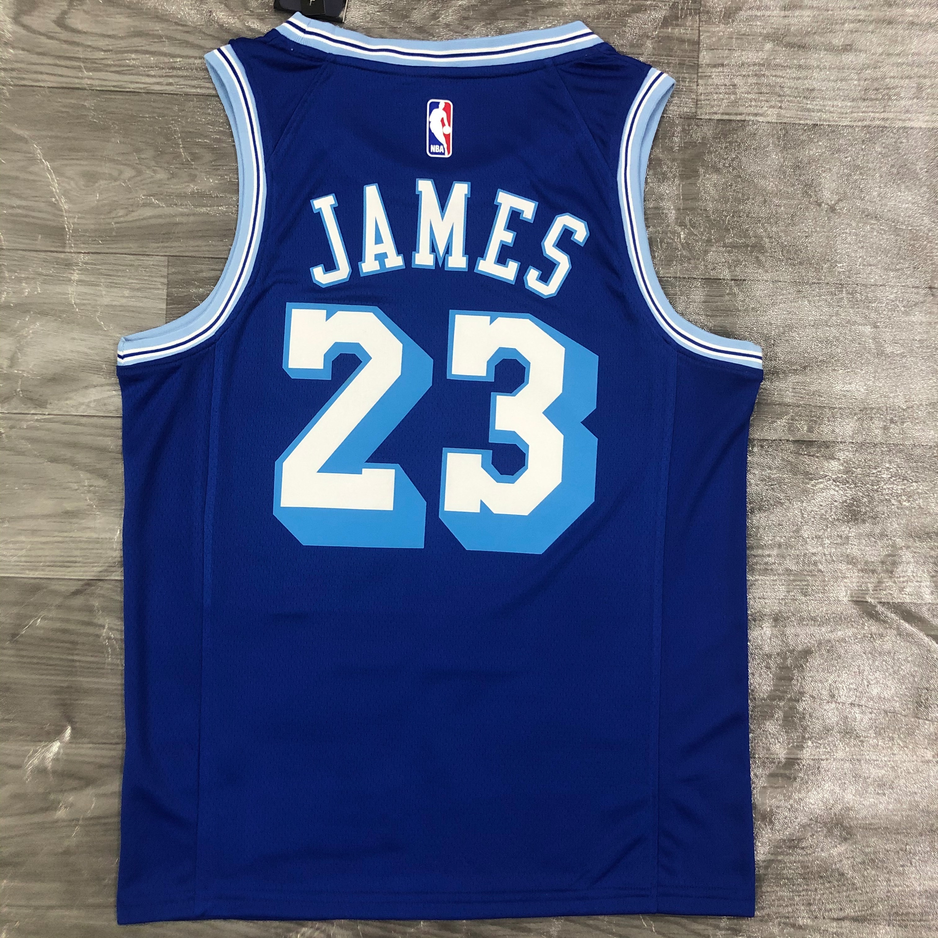 Season 21 Lakers retro blue # 23 James