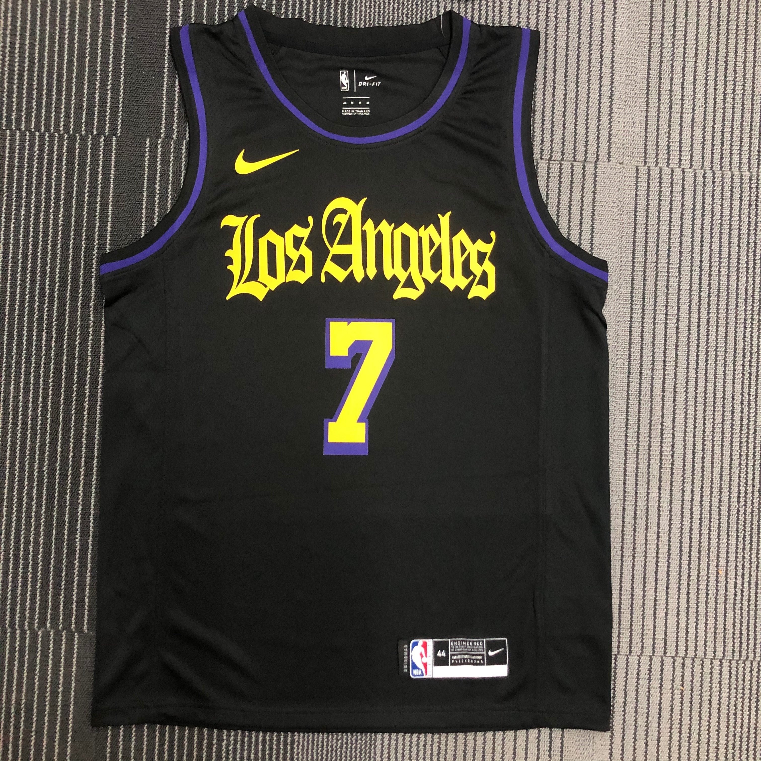 Lakers Black Latin No. 7 Anthony