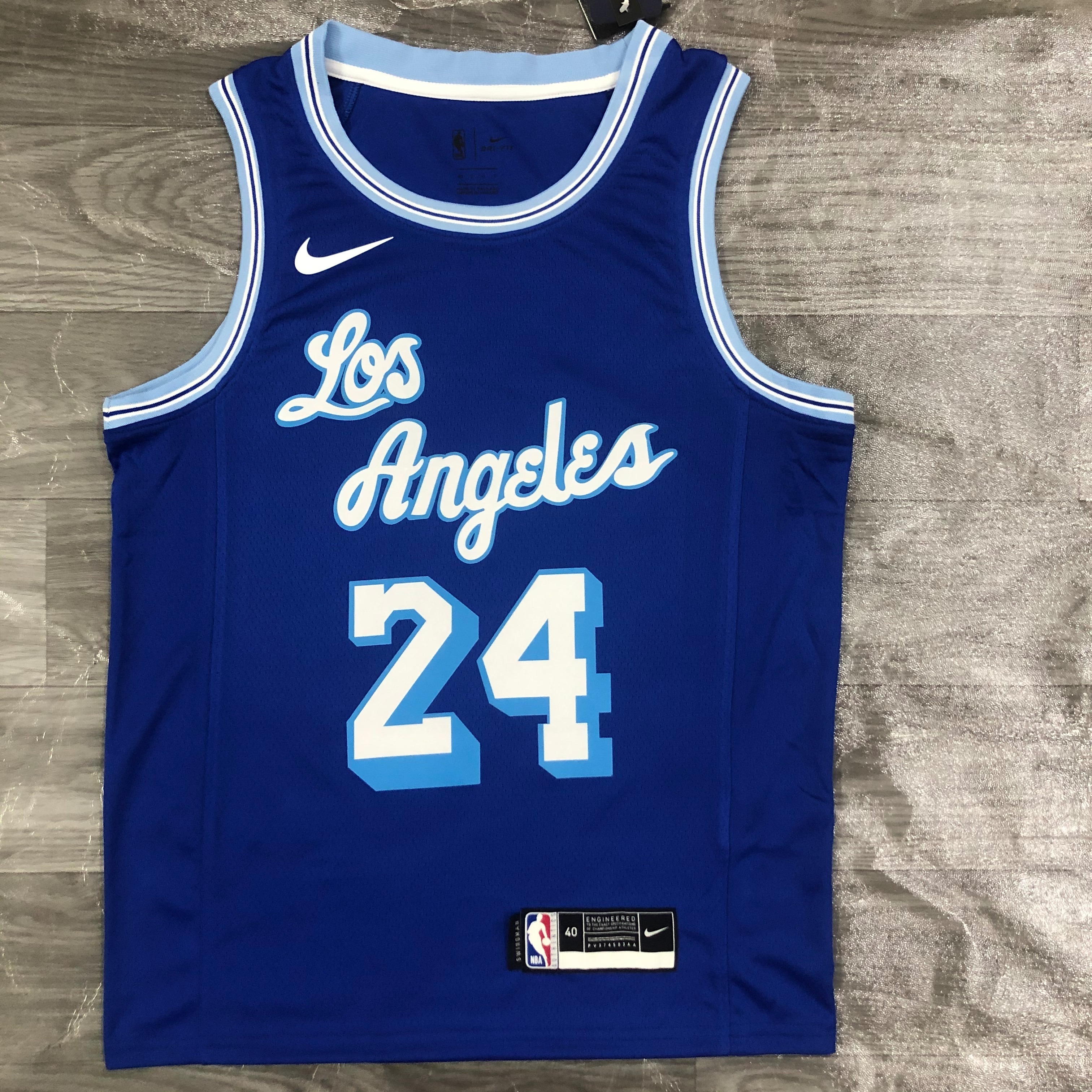 Season 21 Lakers retro blue # 24 Bryant