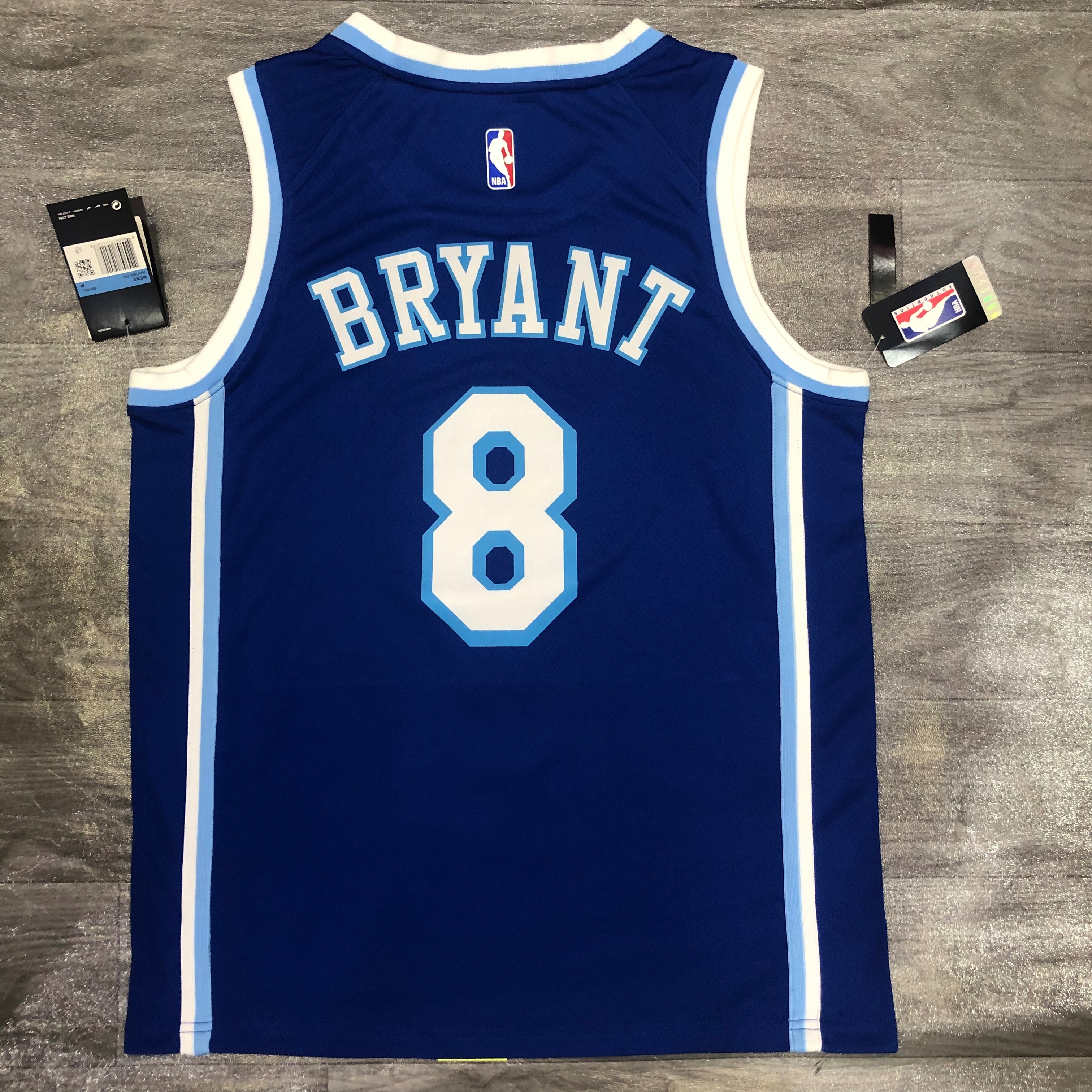Lakers Latin Throwback night Blue No. 8 Bryant