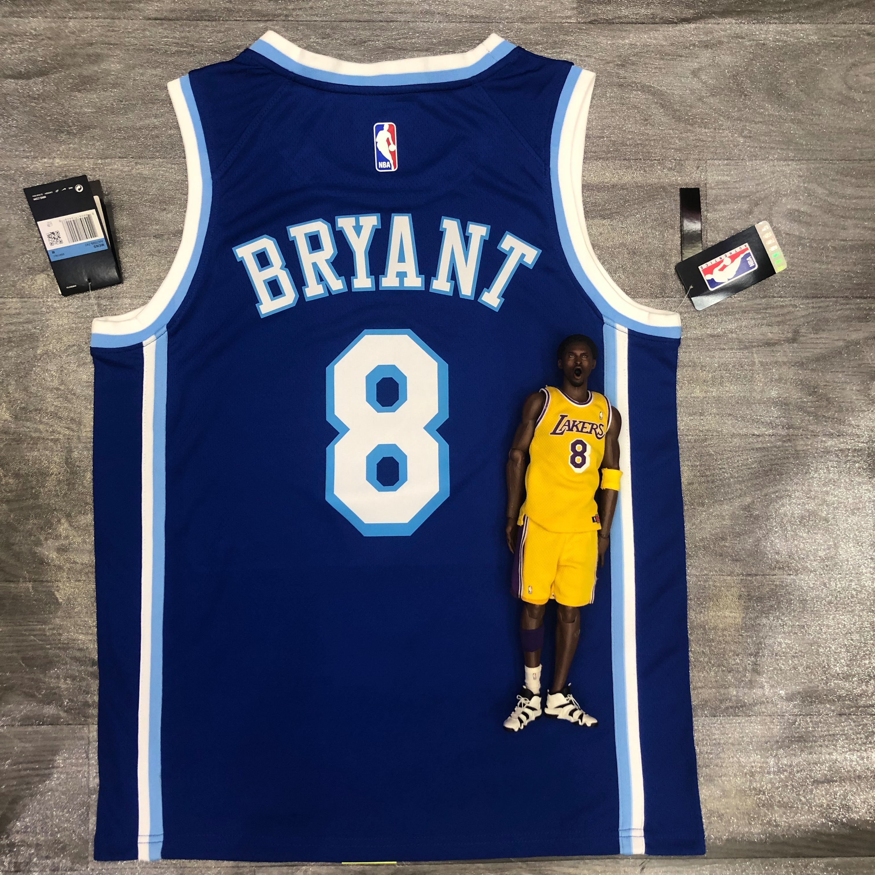 Lakers Latin Throwback night Blue No. 8 Bryant