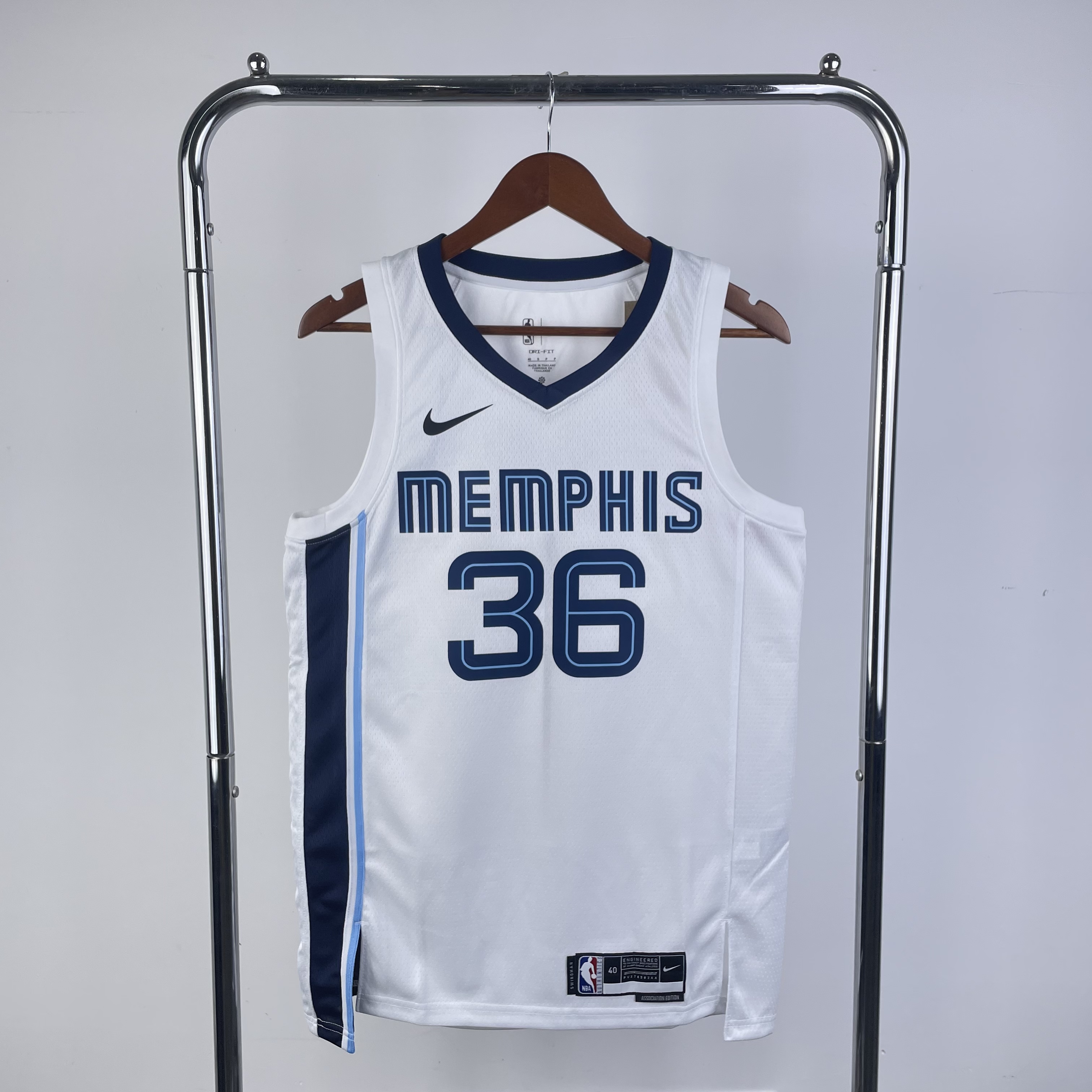 23 season Grizzlies home white 36 Smart