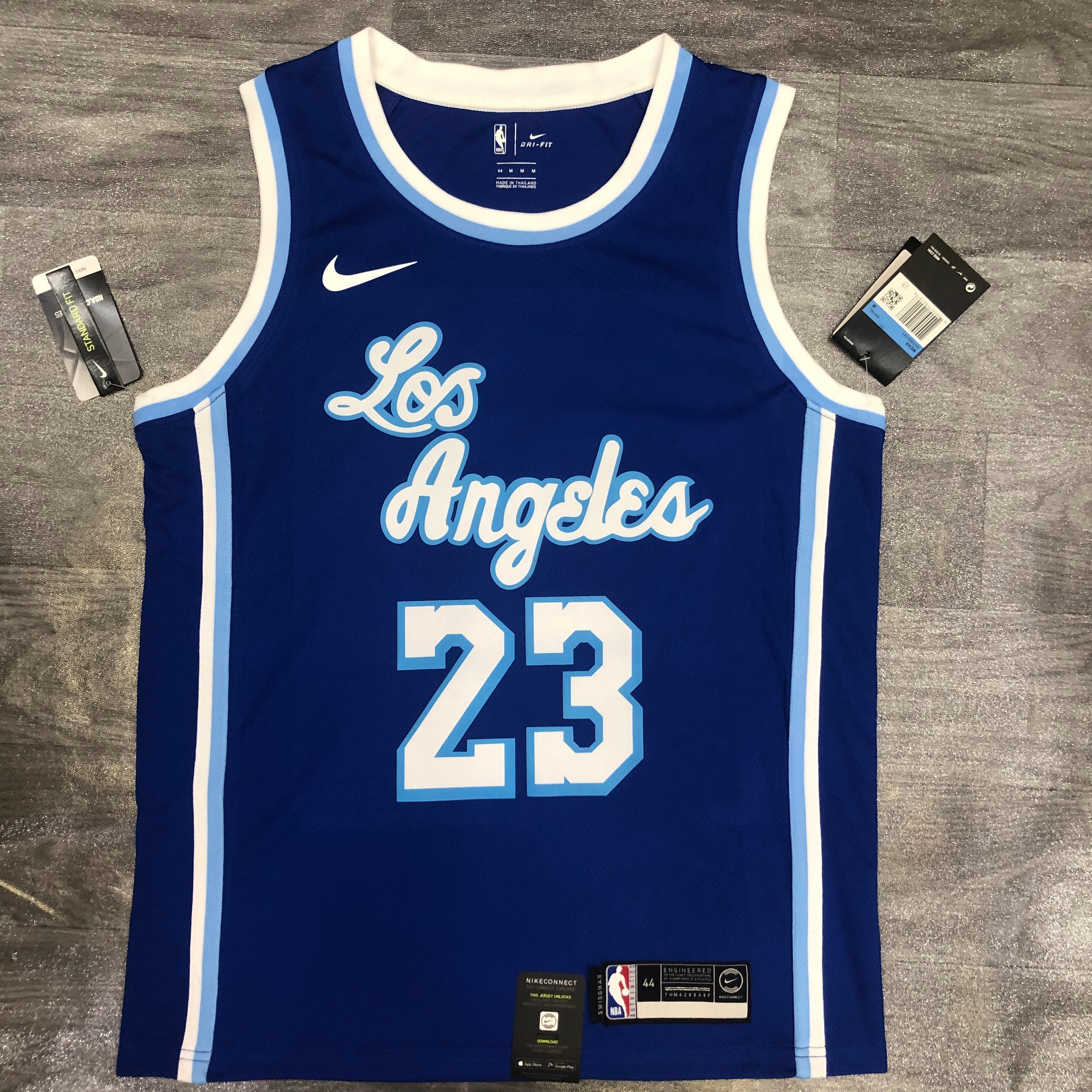 Lakers Latin Throwback night Blue 23 James