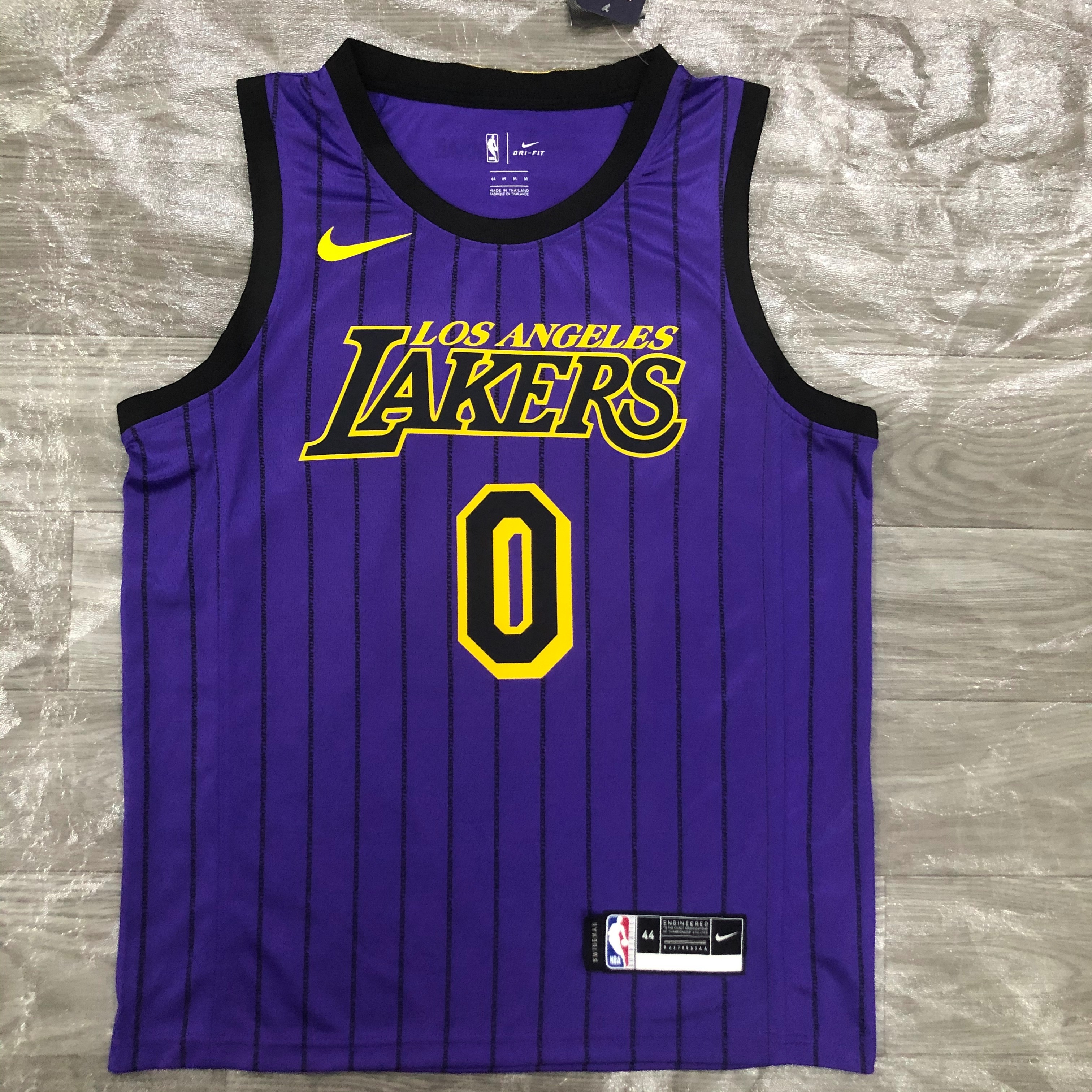 The '18 Lakers Purple streak limited No. 0 Nick Young