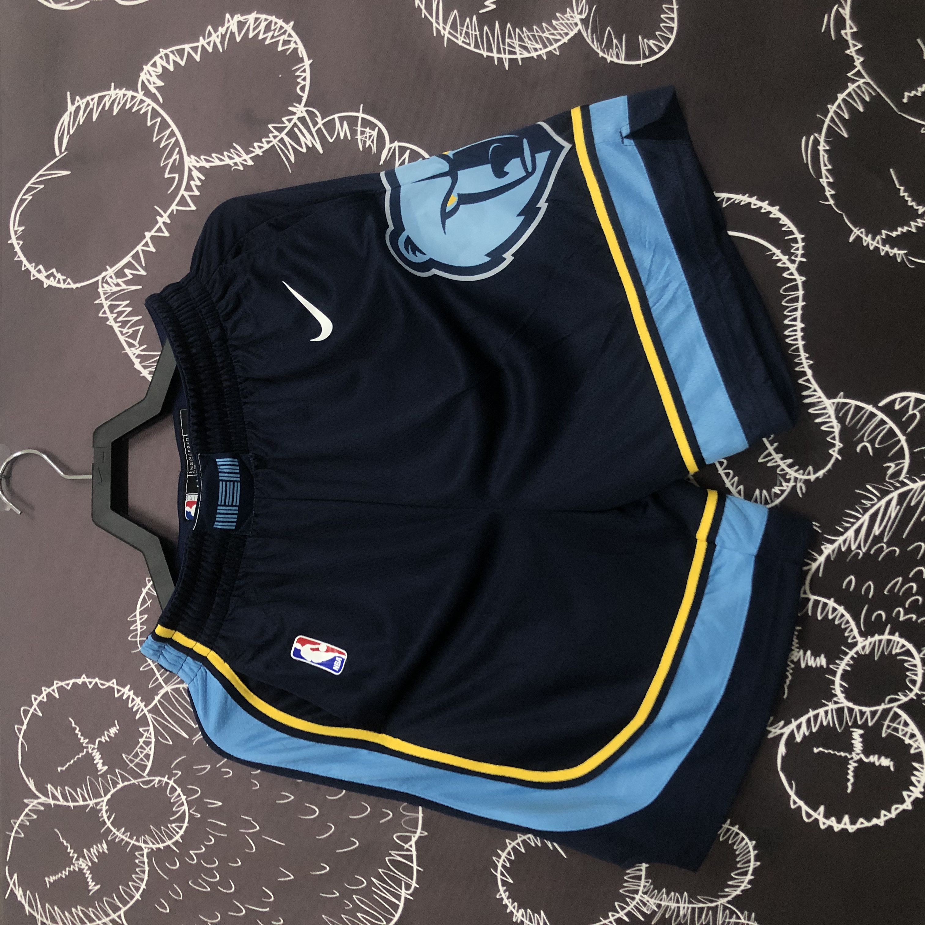 Grizzly bear navy blue shorts