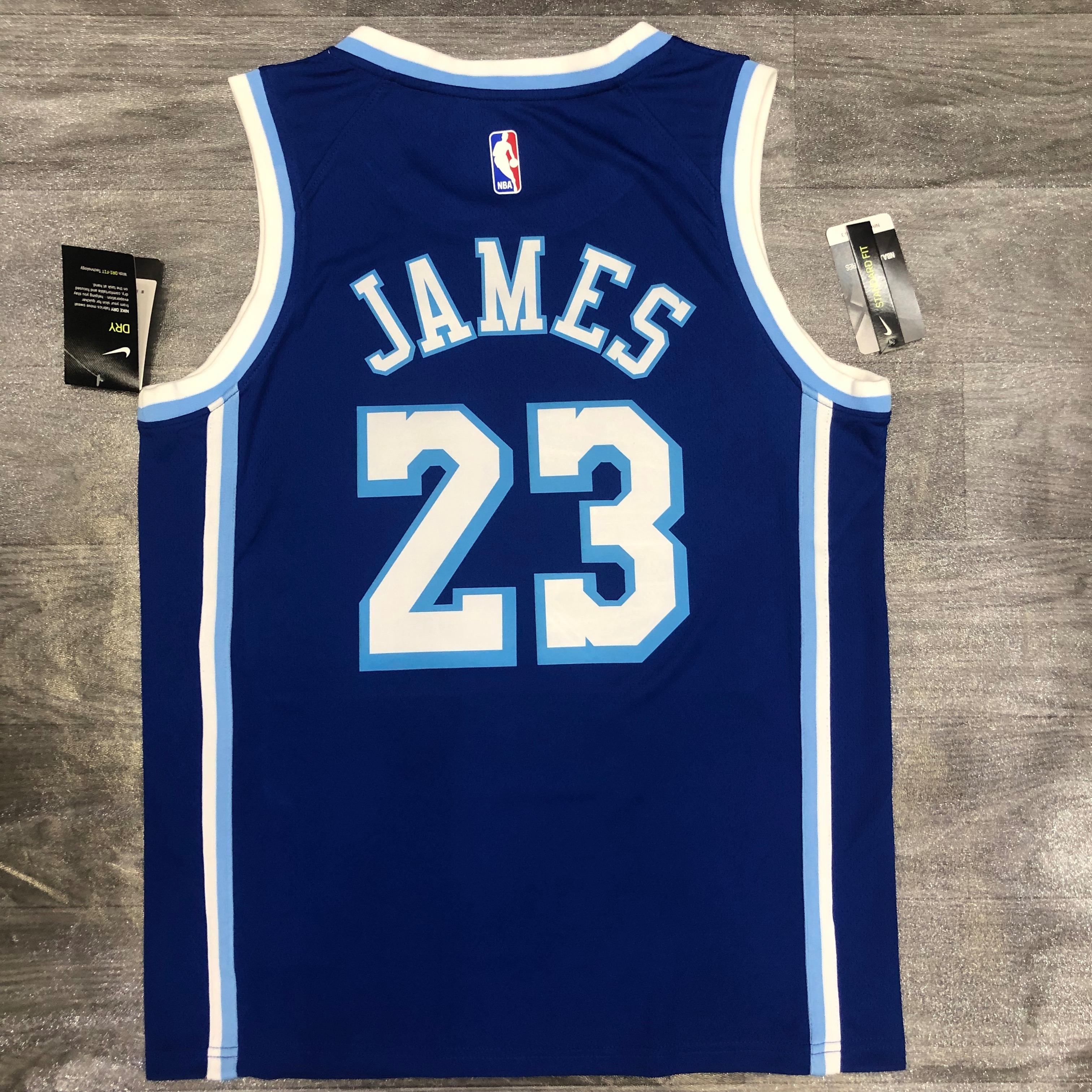Lakers Latin Throwback night Blue 23 James