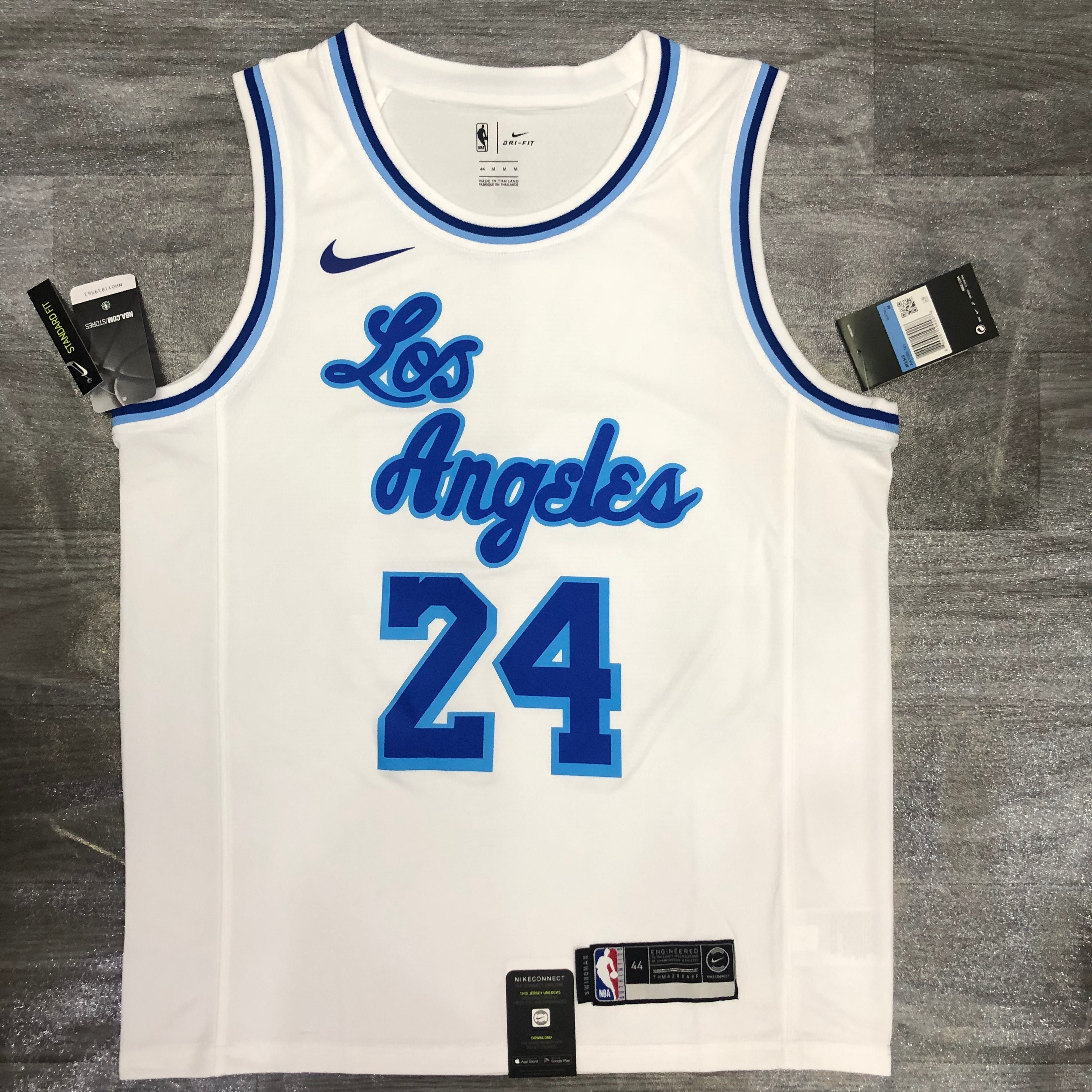 Lakers Latin Throwback night white 24 Kobe Bryant