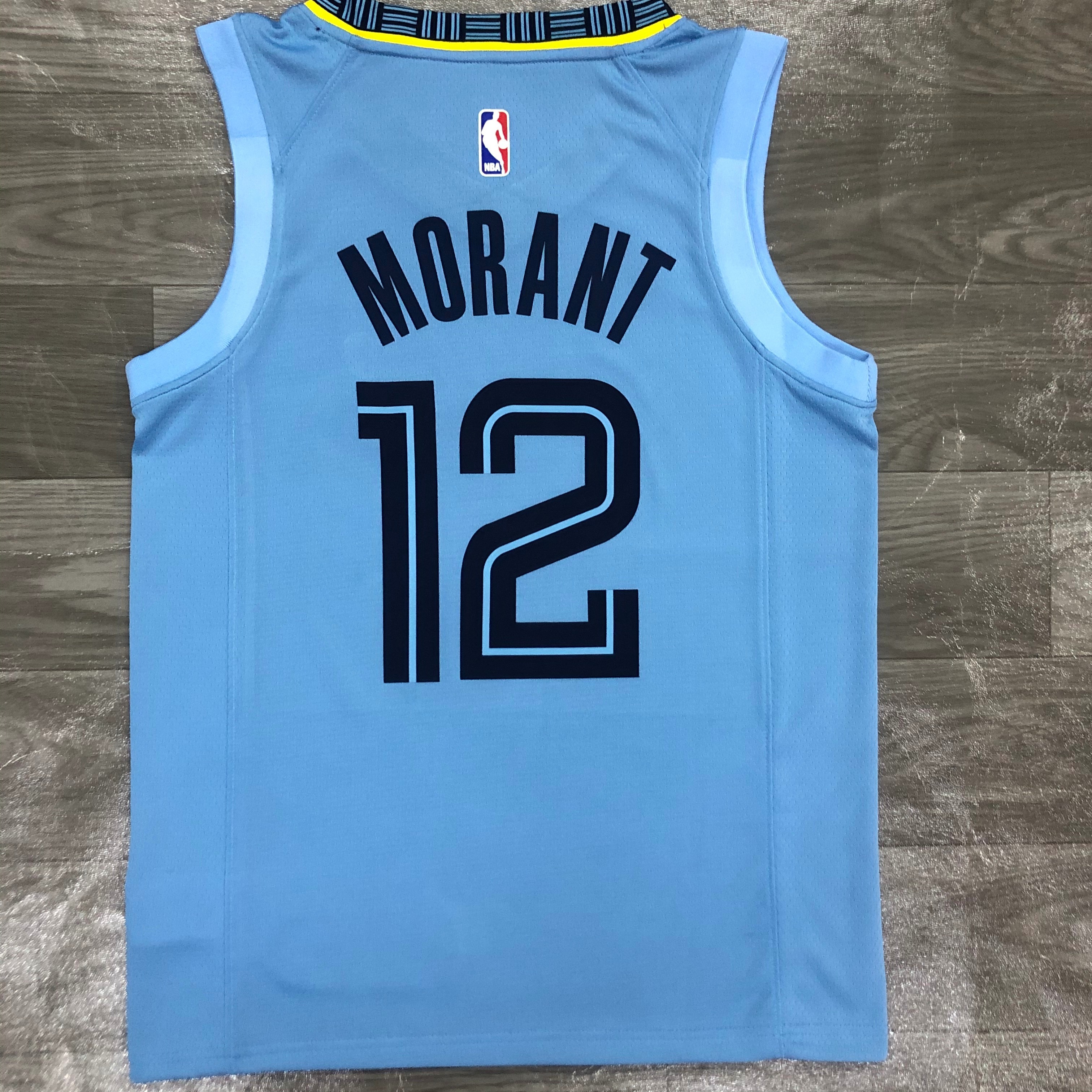 Season 21 Grizzlies Jordan theme blue No. 12 Morant