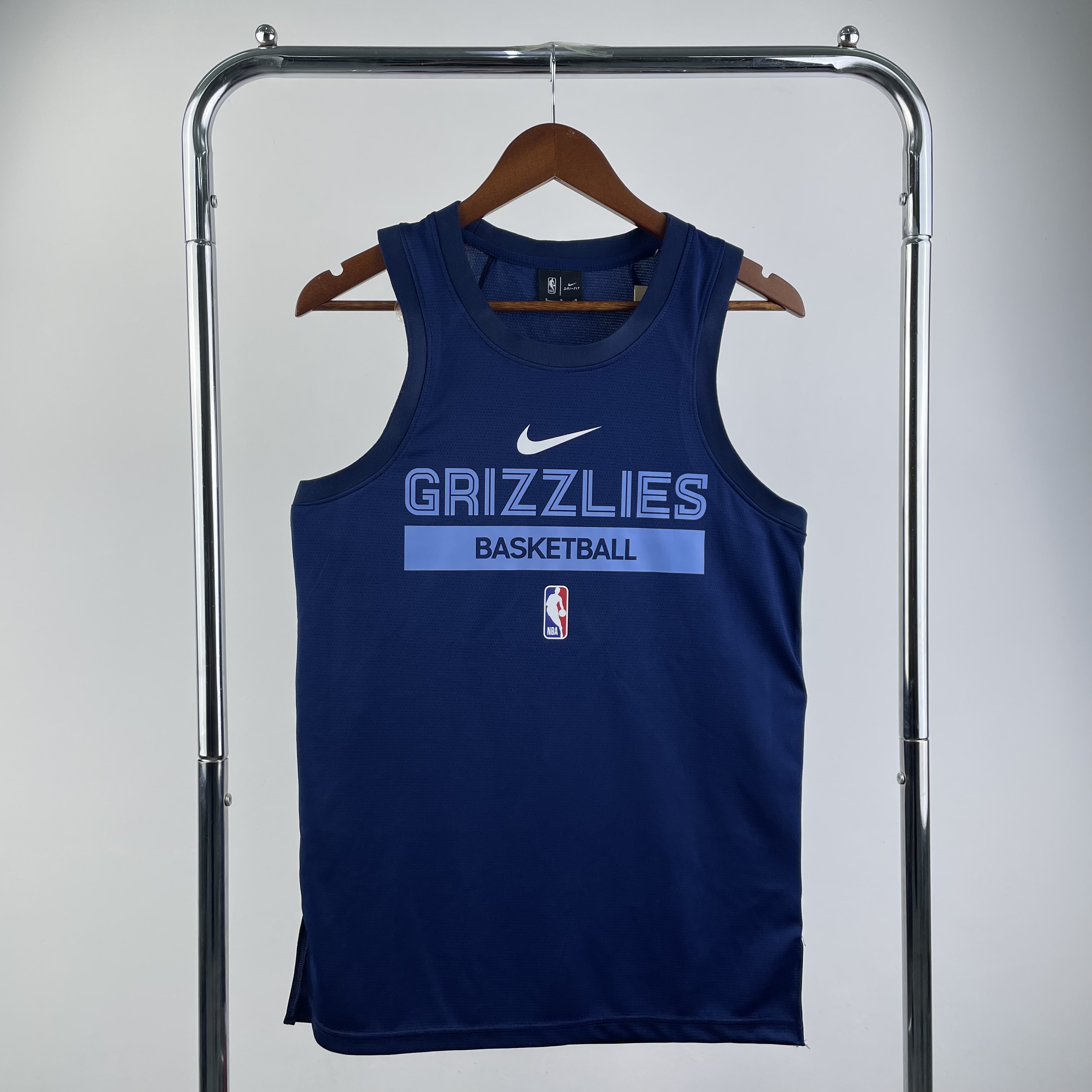 Grizzlies' 23 season navy blue player training vest