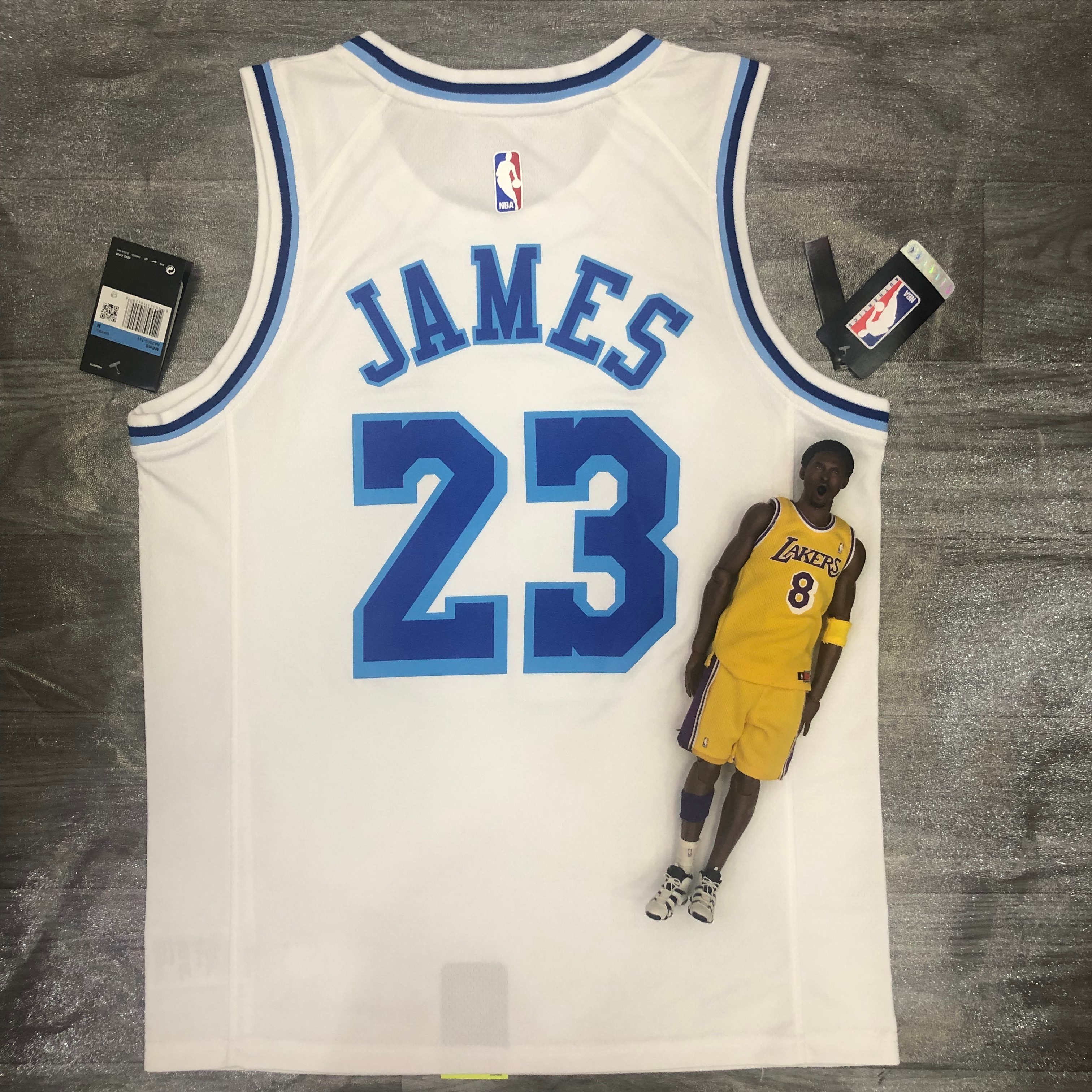 Lakers Latin throwback singer co-titled White 23 James