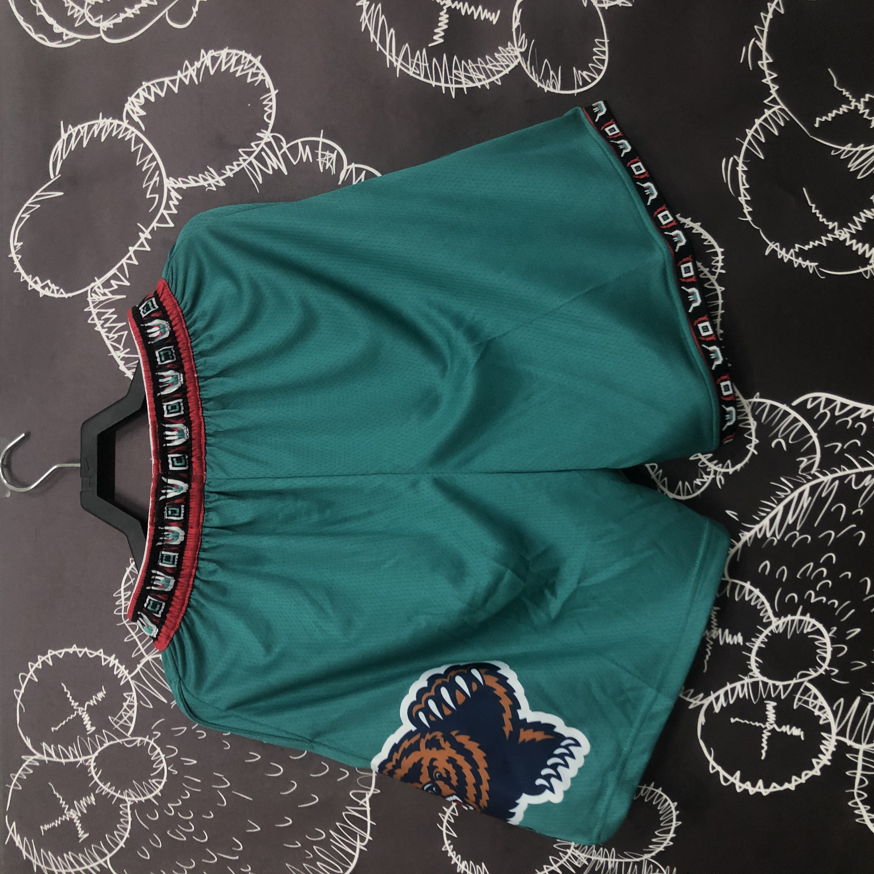 Grizzly bear green shorts