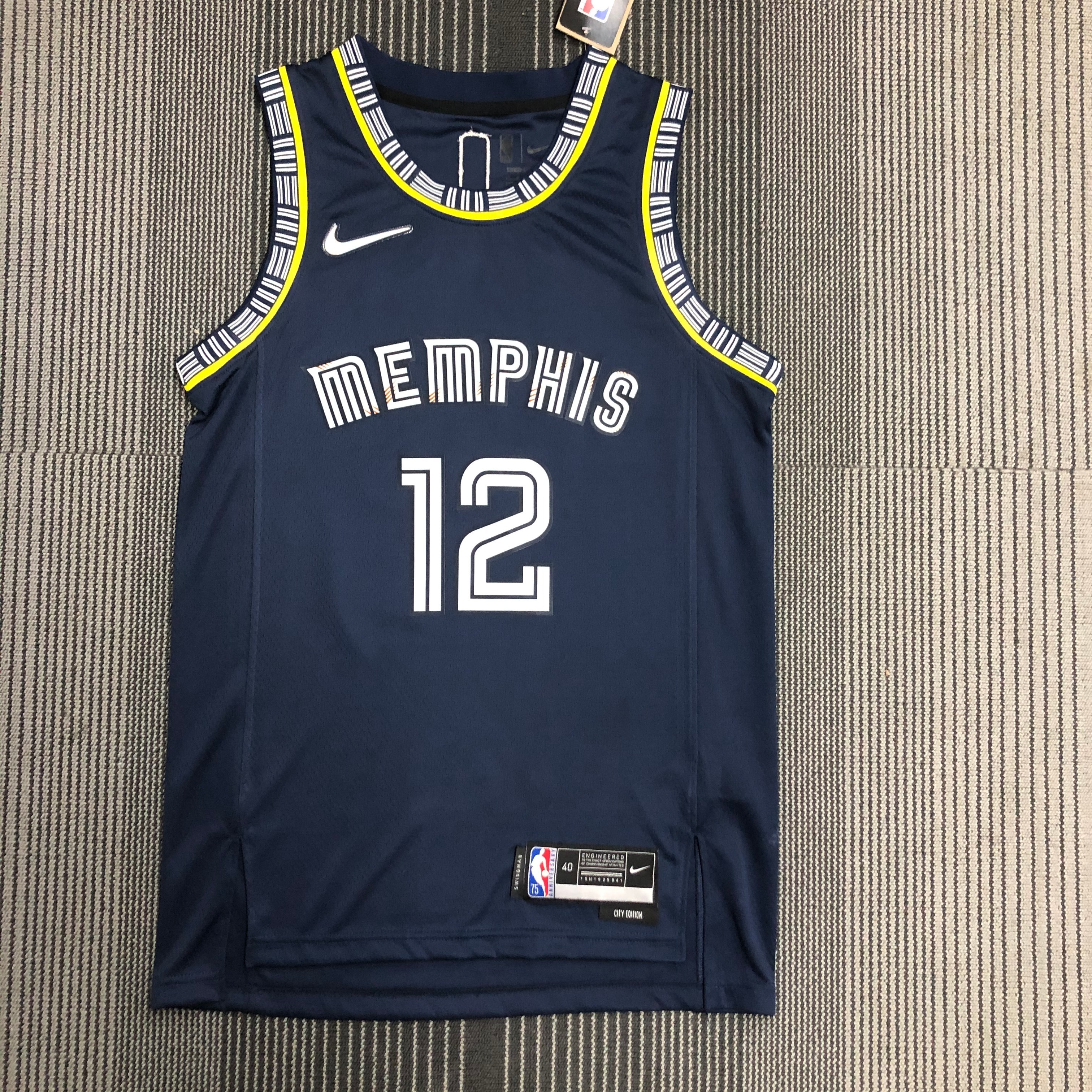 22nd season Grizzlies City edition No. 12 Morant