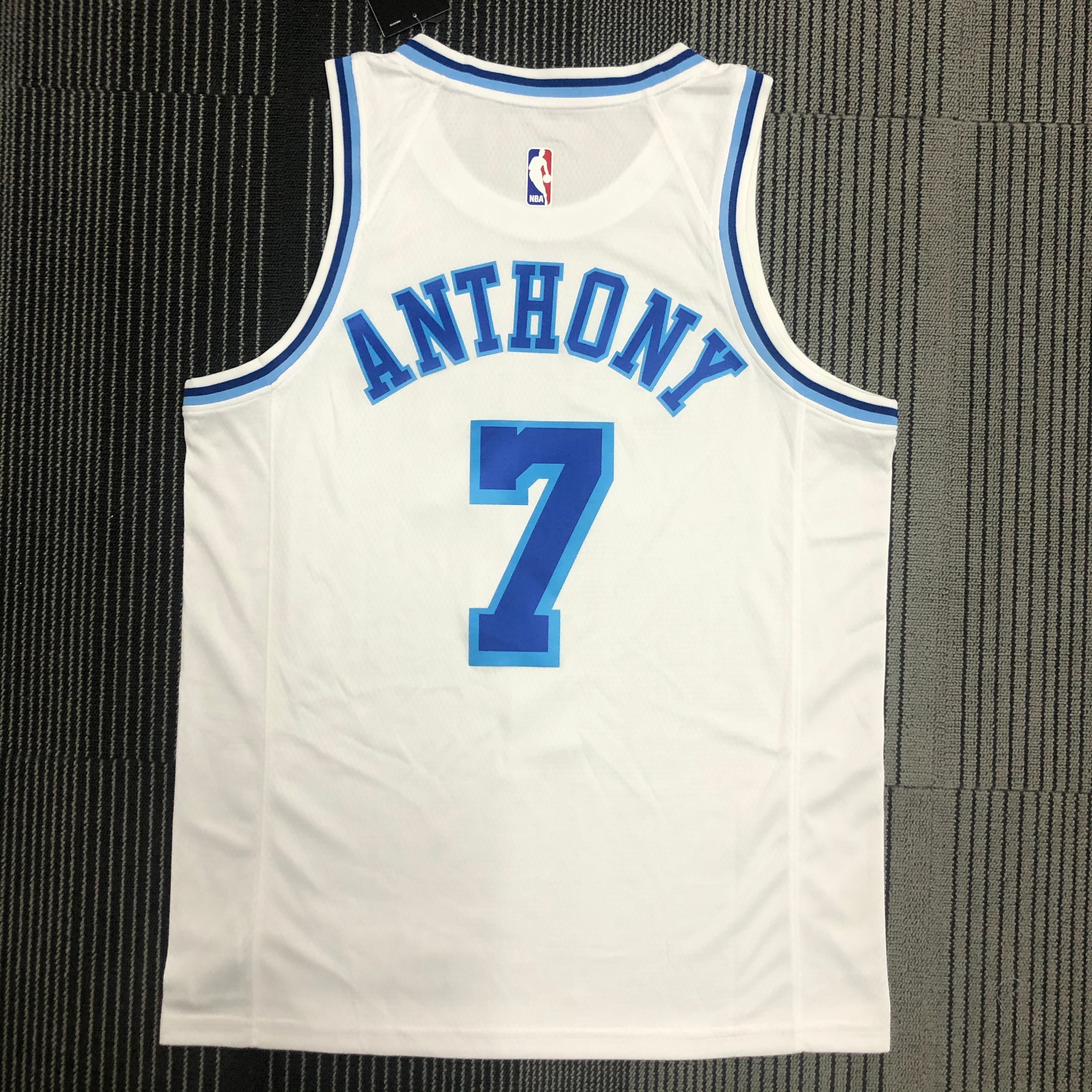 Lakers Latin Night (high head) White No. 7 Anthony