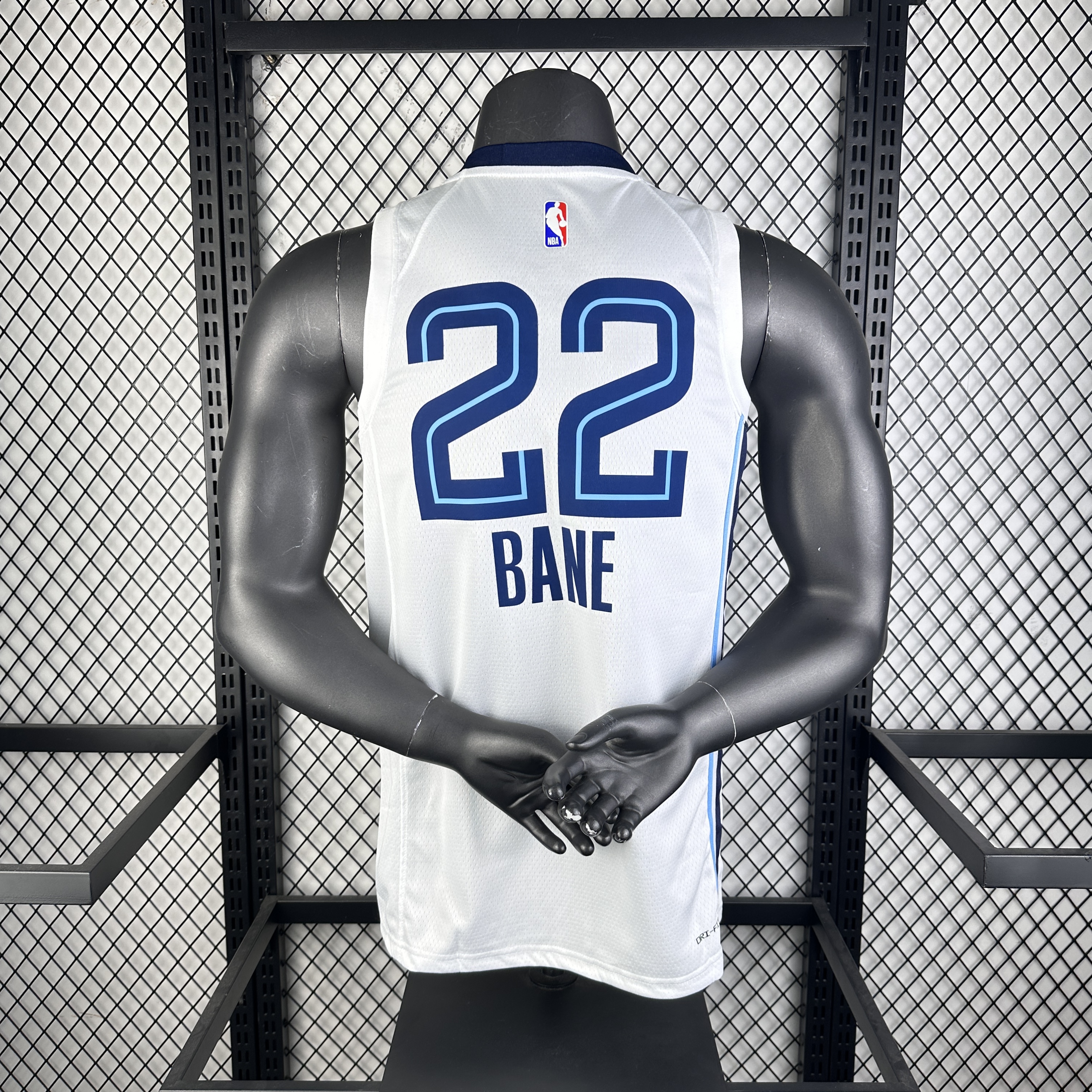 23 season Grizzlies home white number 22 Bane