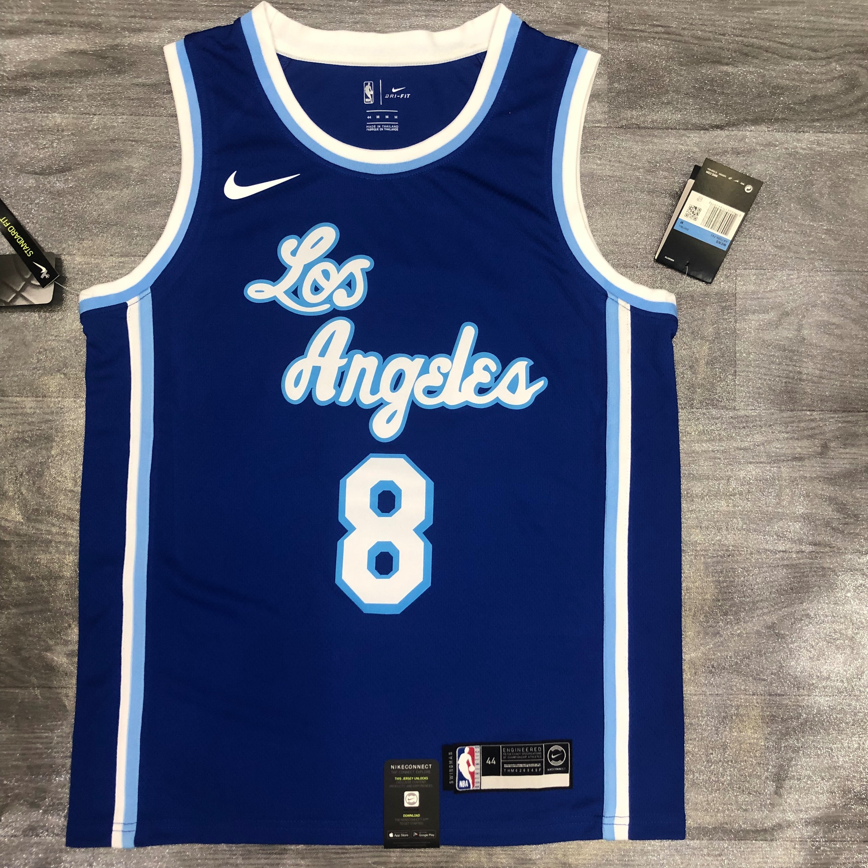 Lakers Latin Throwback night Blue No. 8 Bryant