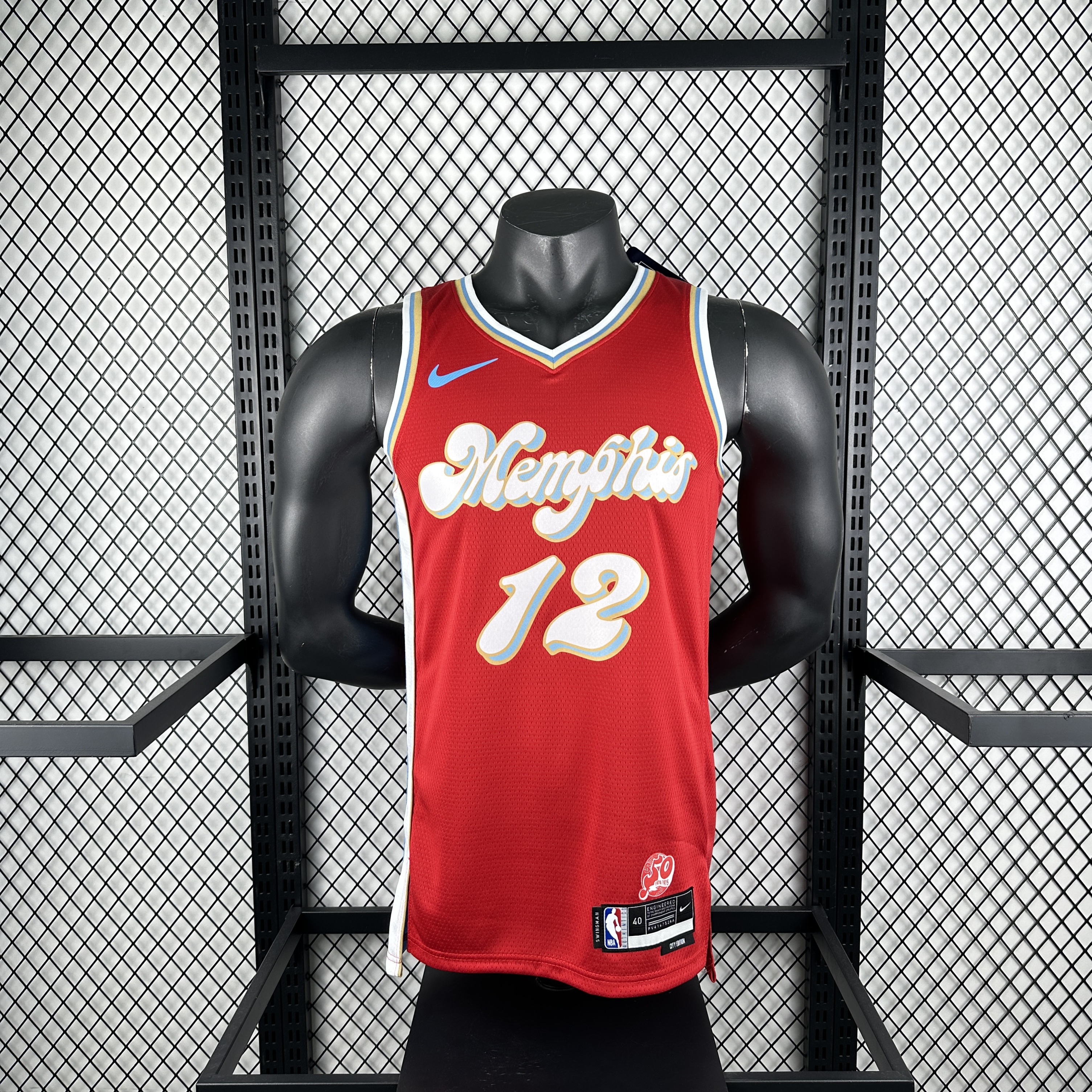 25th season Grizzlies City edition number 12 Morant