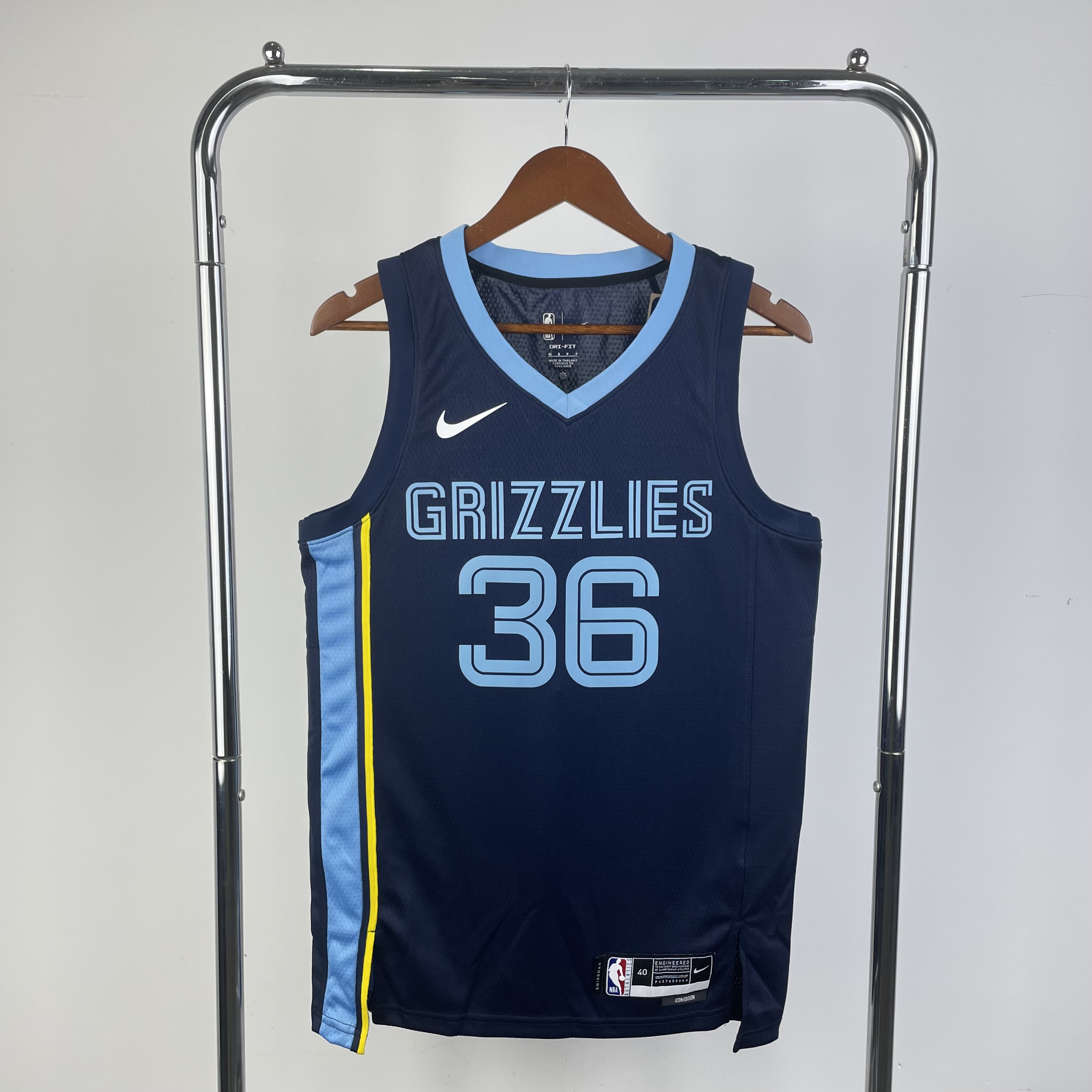 23 season Grizzlies away dark blue 36 Smart