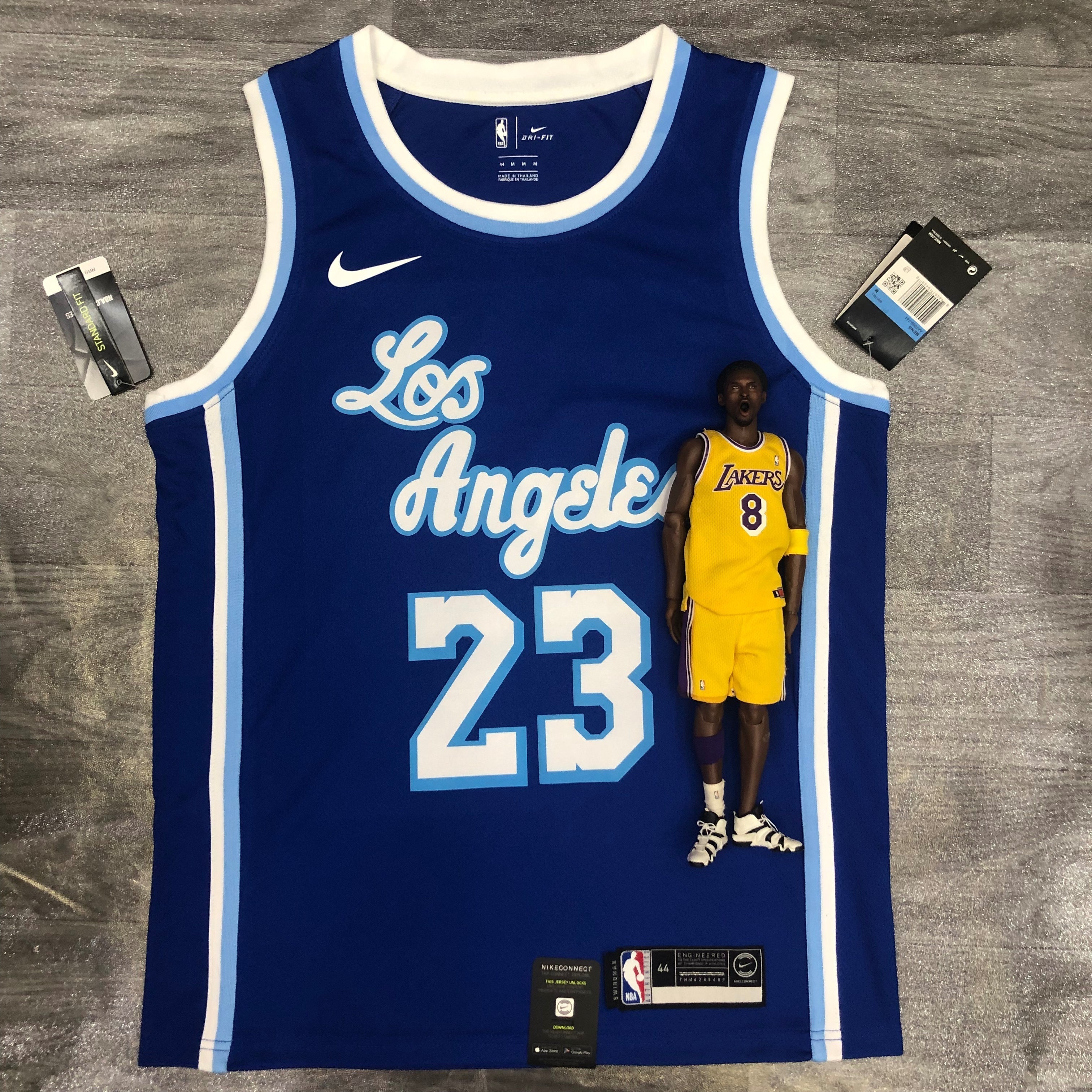 Lakers Latin Throwback night Blue 23 James