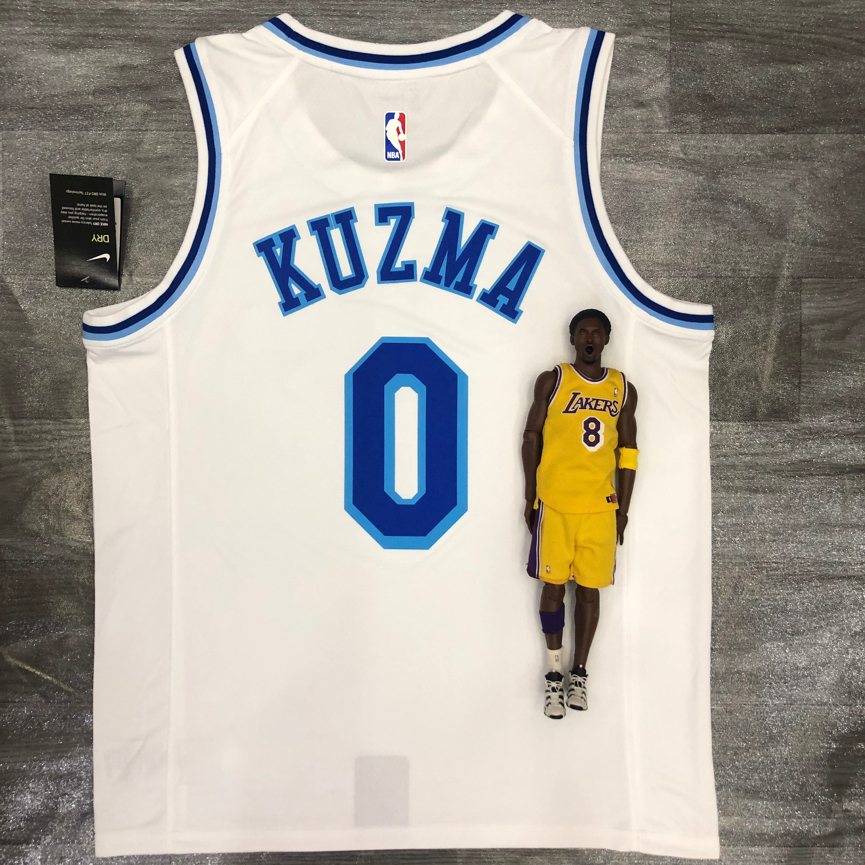 Lakers Latin throwback singer co-titled version - White 0 Kuzma