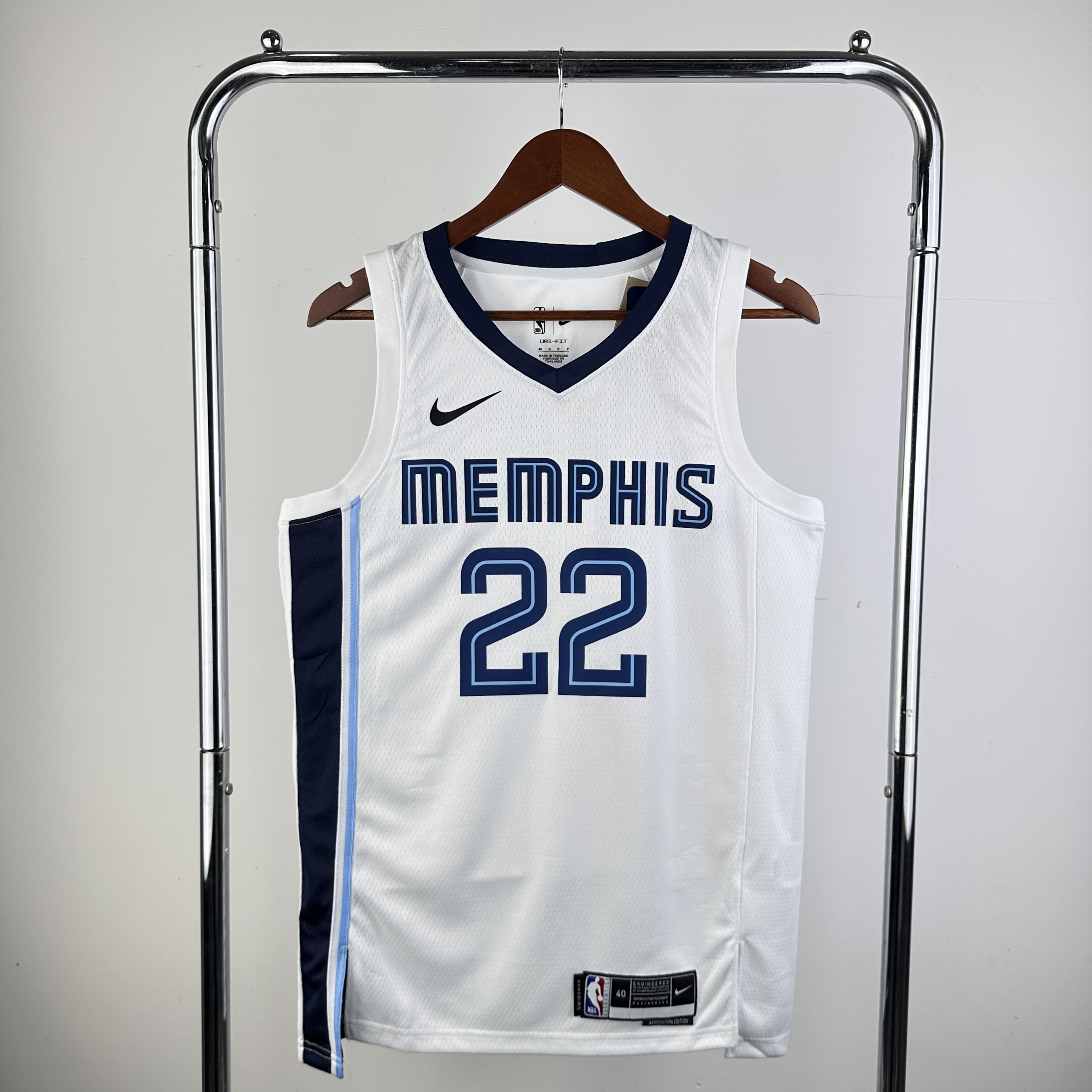 23 season Grizzlies home white number 22 Bane