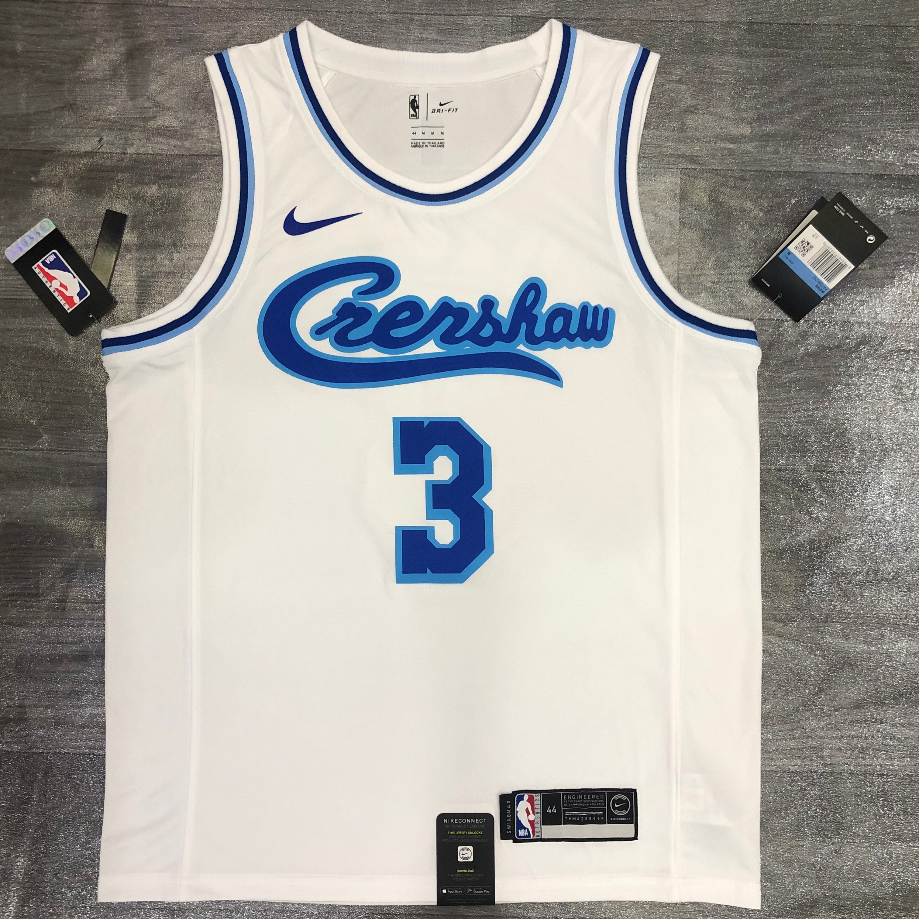 Lakers Latin throwback singer co-titled version - White No. 3 Davis