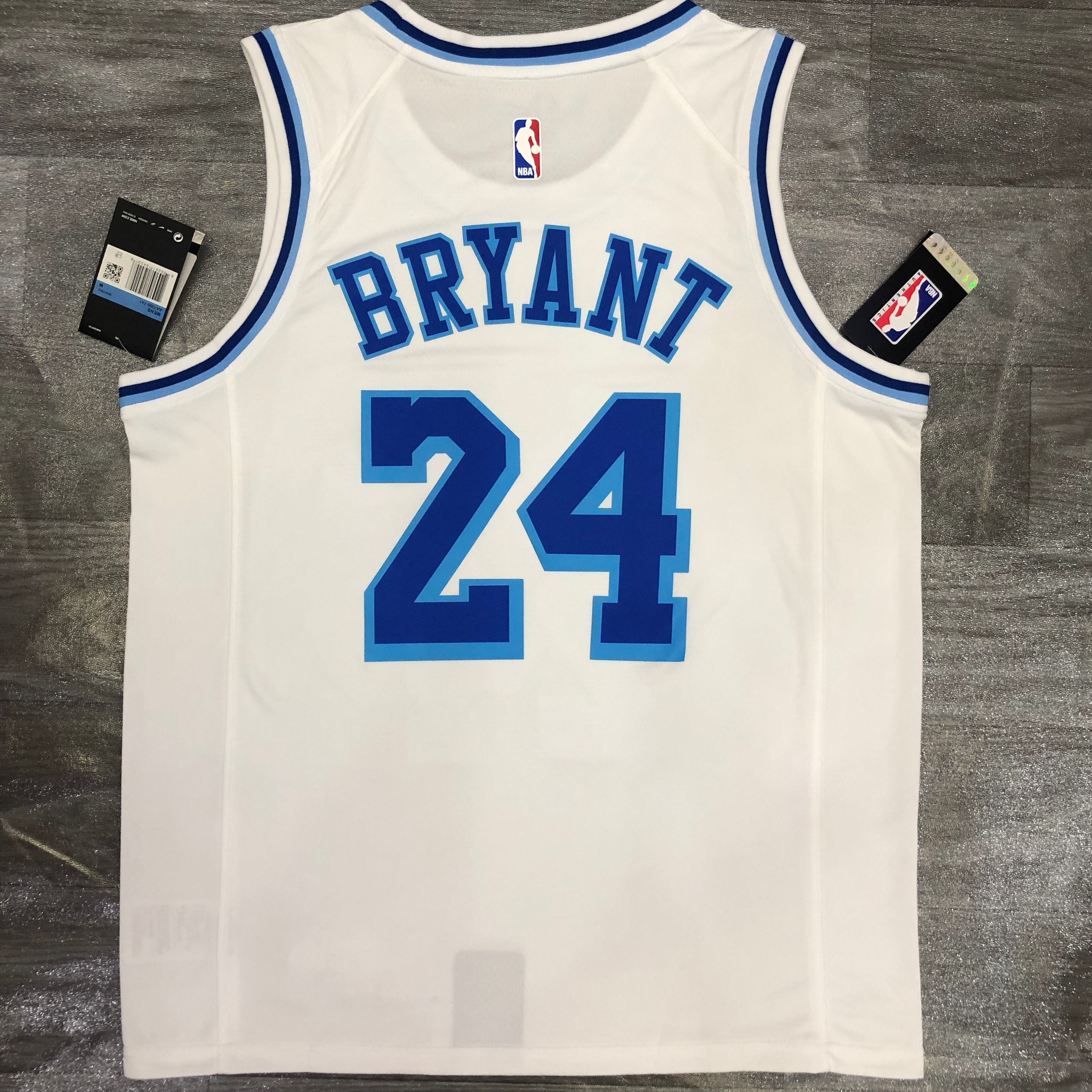 Lakers Latin Throwback night white 24 Kobe Bryant