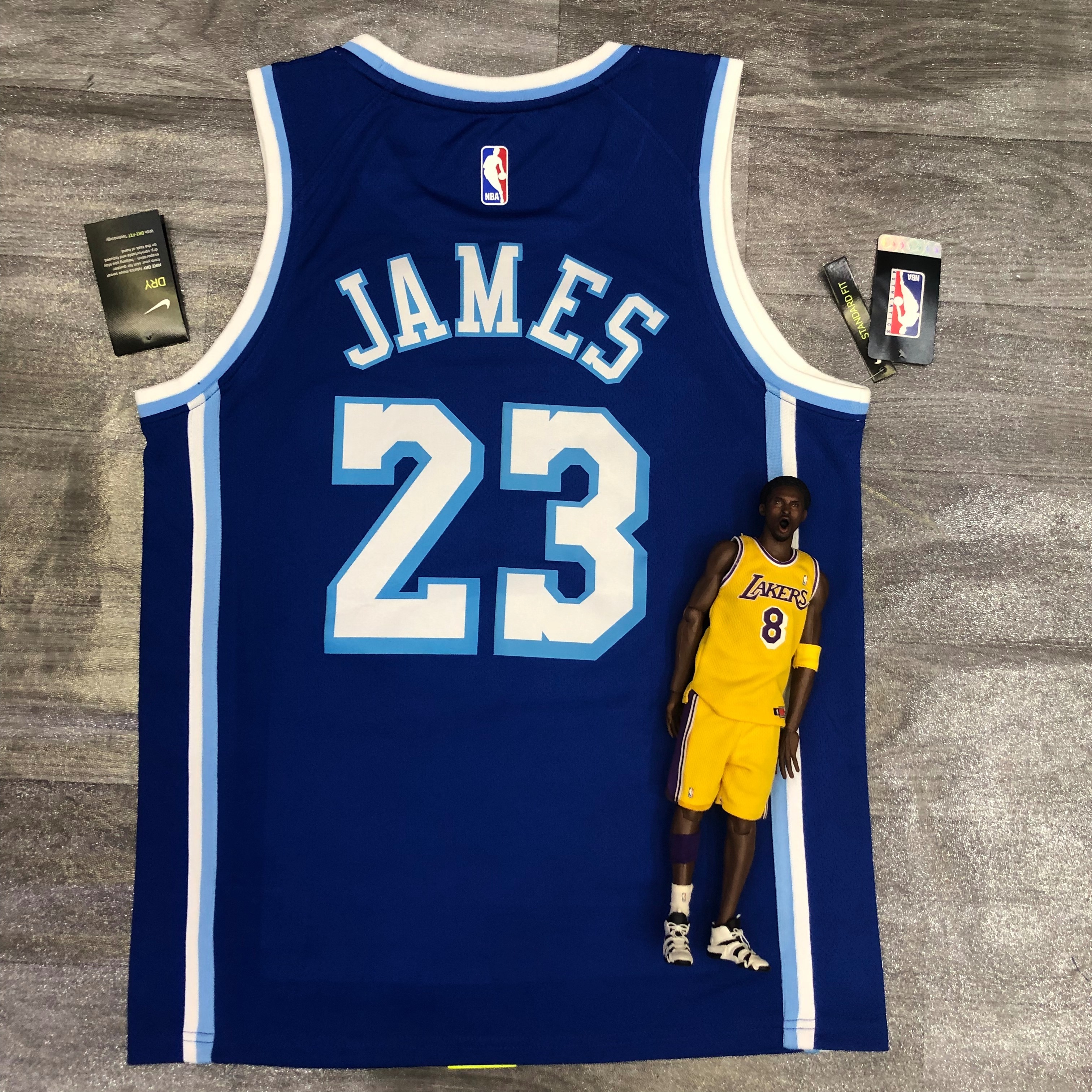 Lakers Latin throwback singer co-titled Blue 23 James