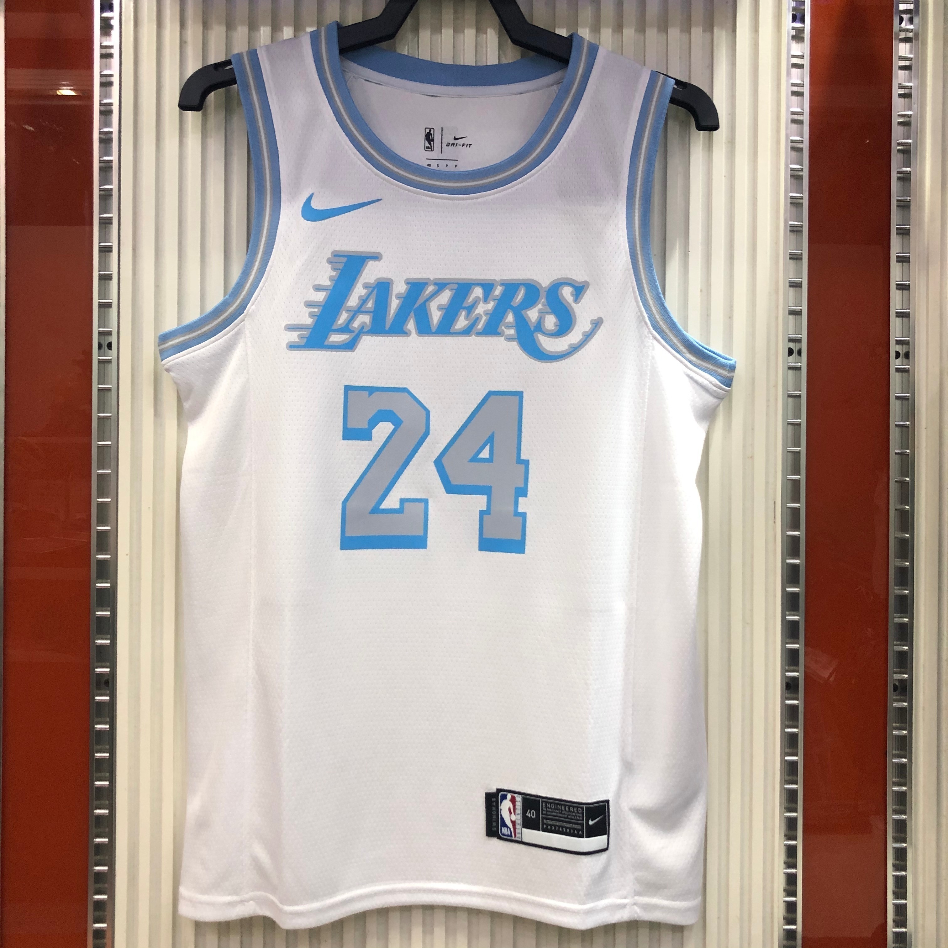 Season 21 Lakers retro white No. 24 Bryant