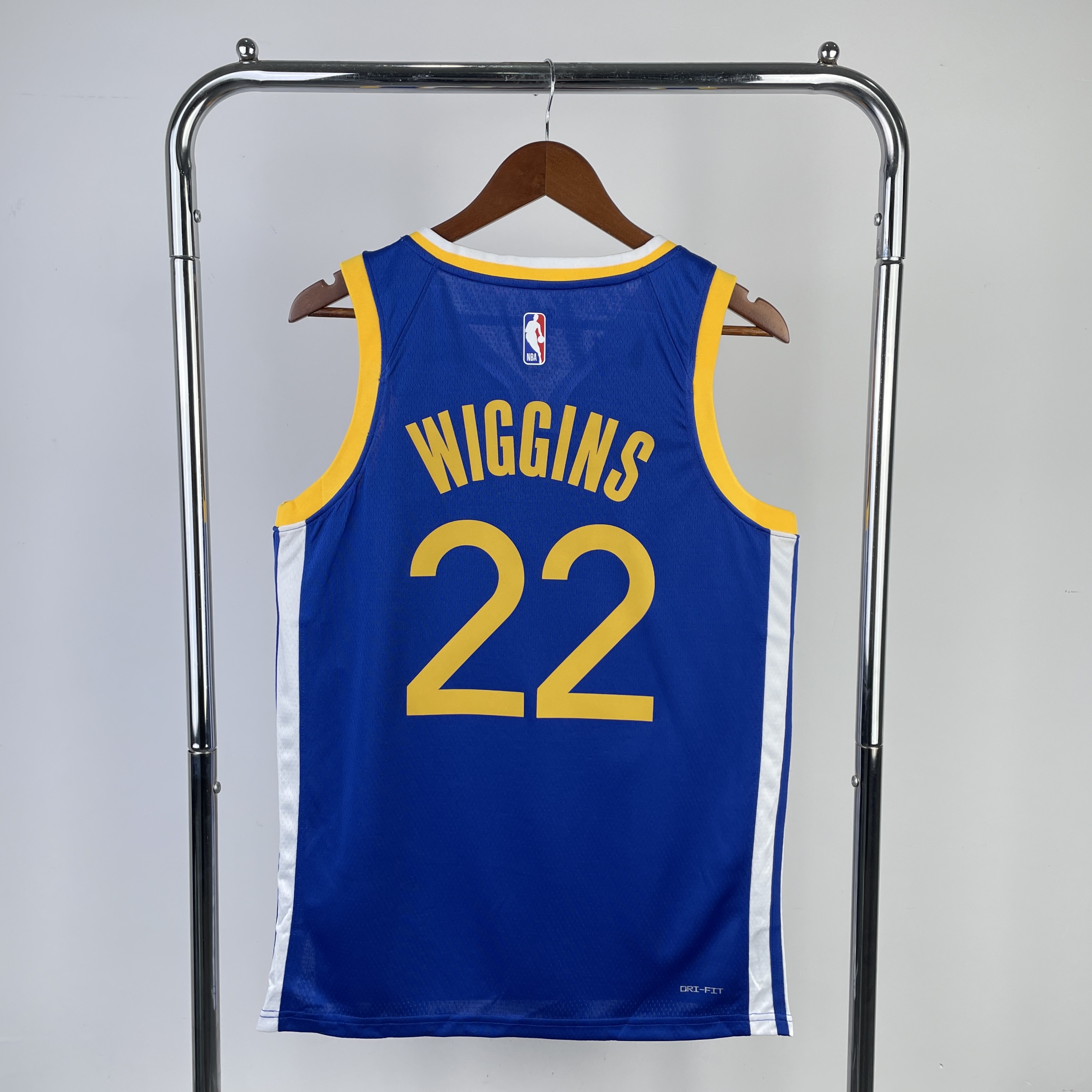 Season 23 Warriors road blue number 22 Wiggins