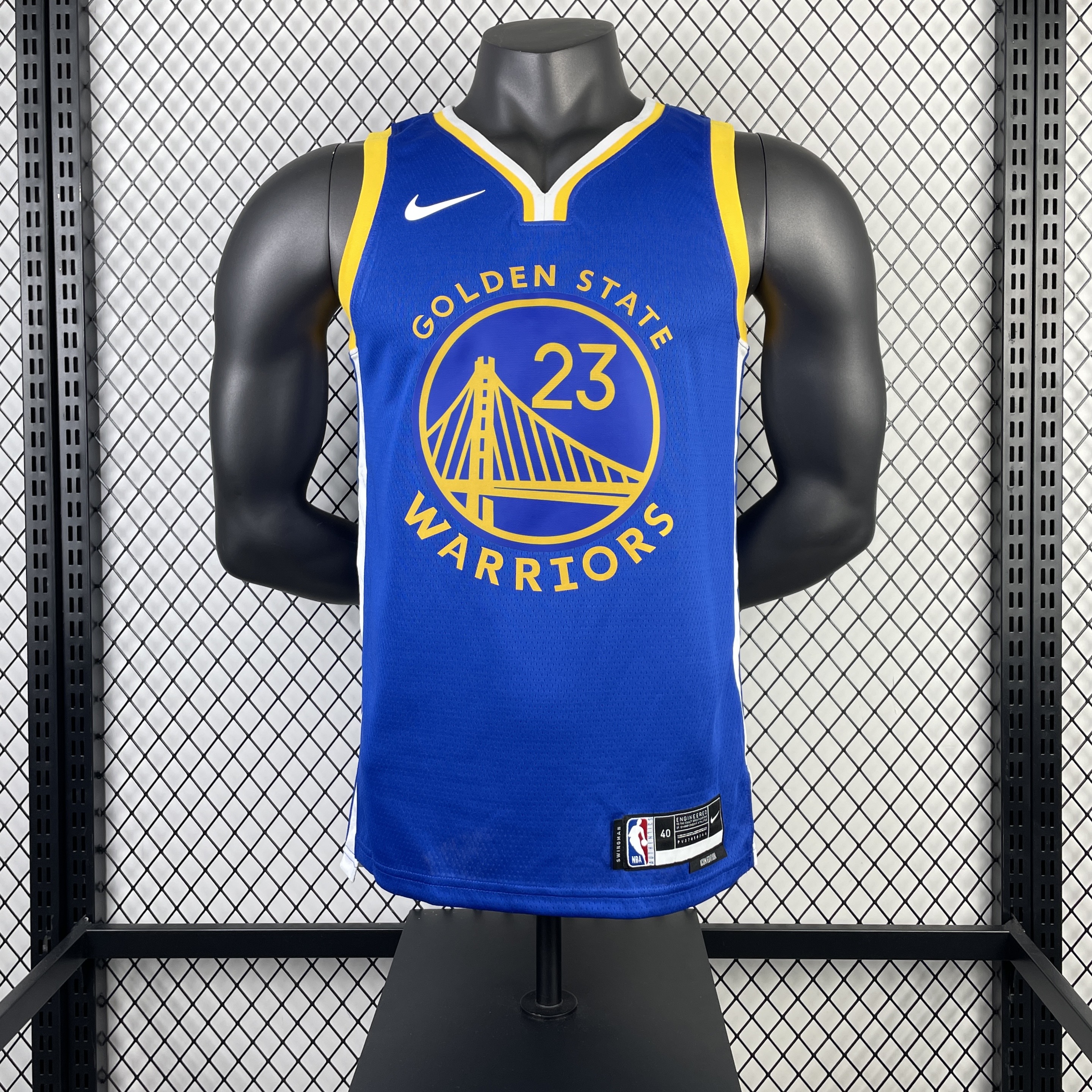 Season 23 Warriors road blue No. 23 Green