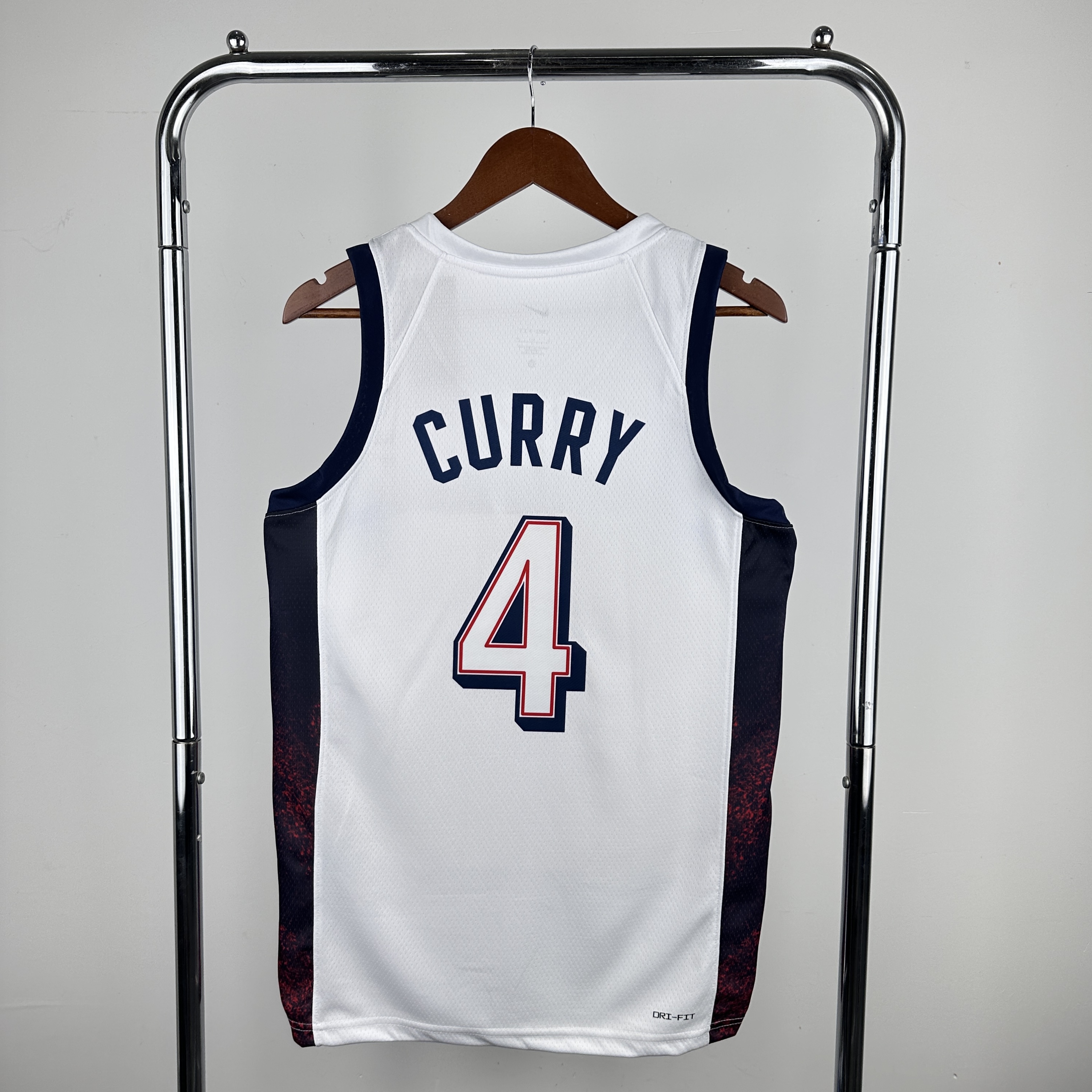24 Olympic Team USA white No. 4 Curry