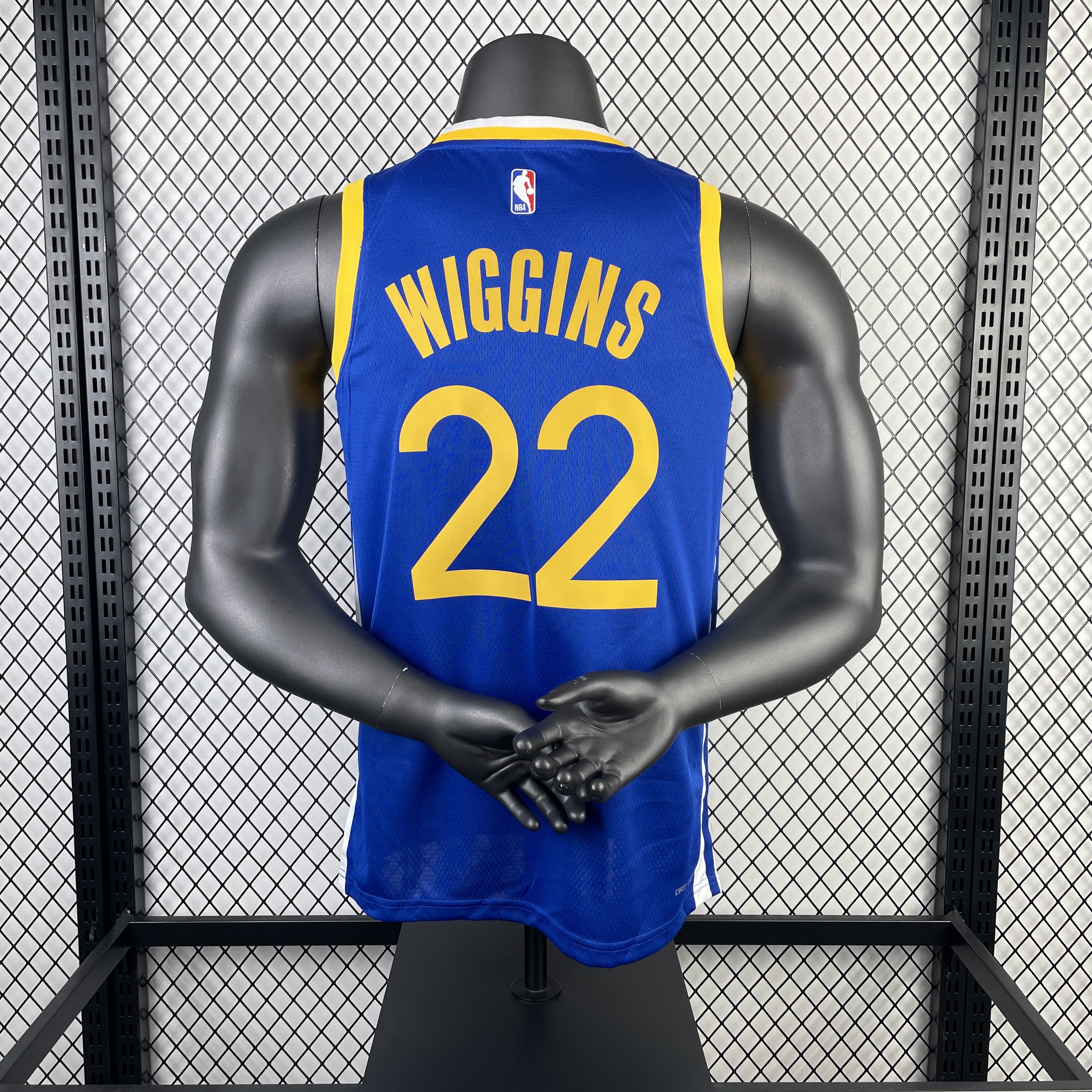 Season 23 Warriors road blue number 22 Wiggins