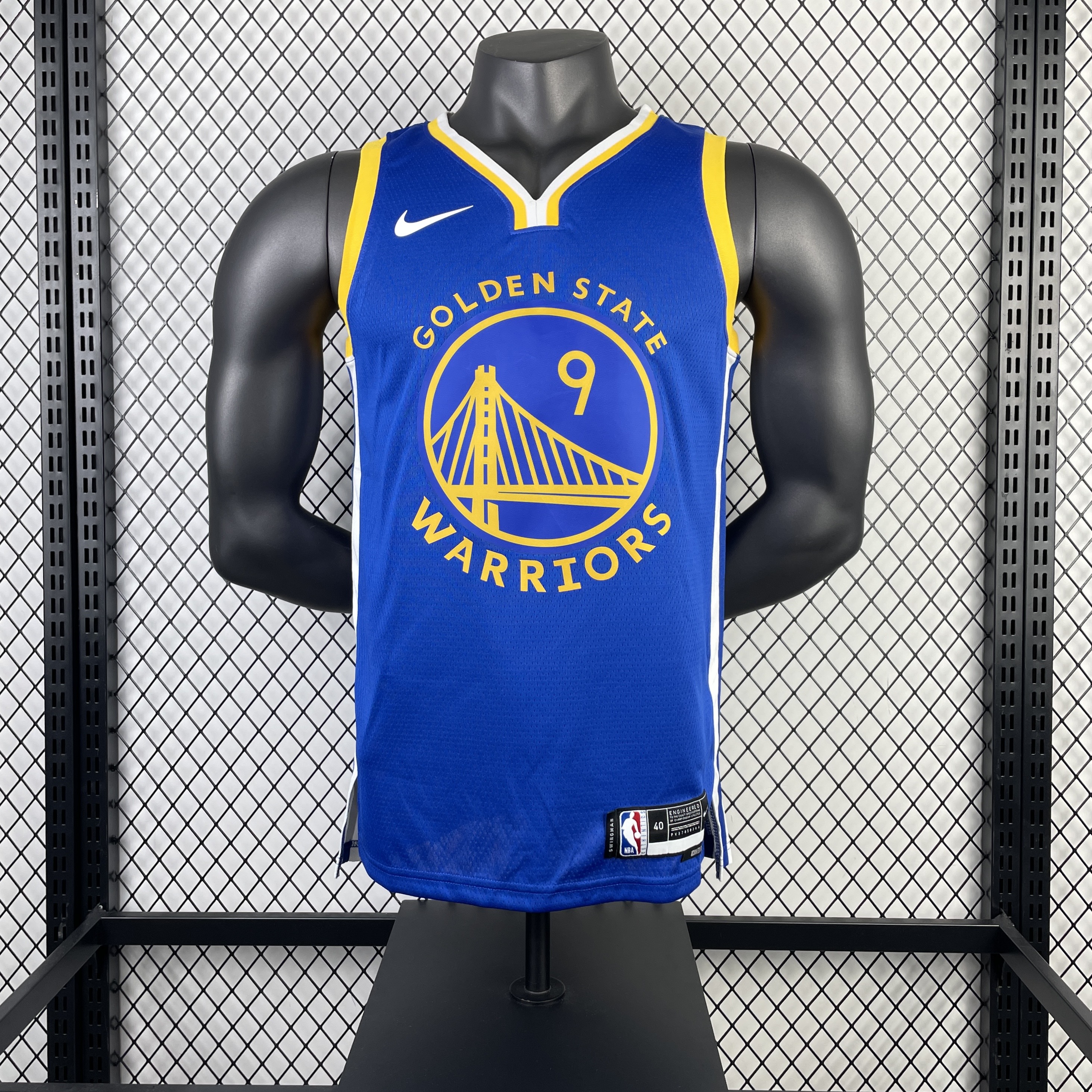 23 season Warriors away blue 9 Iguodala