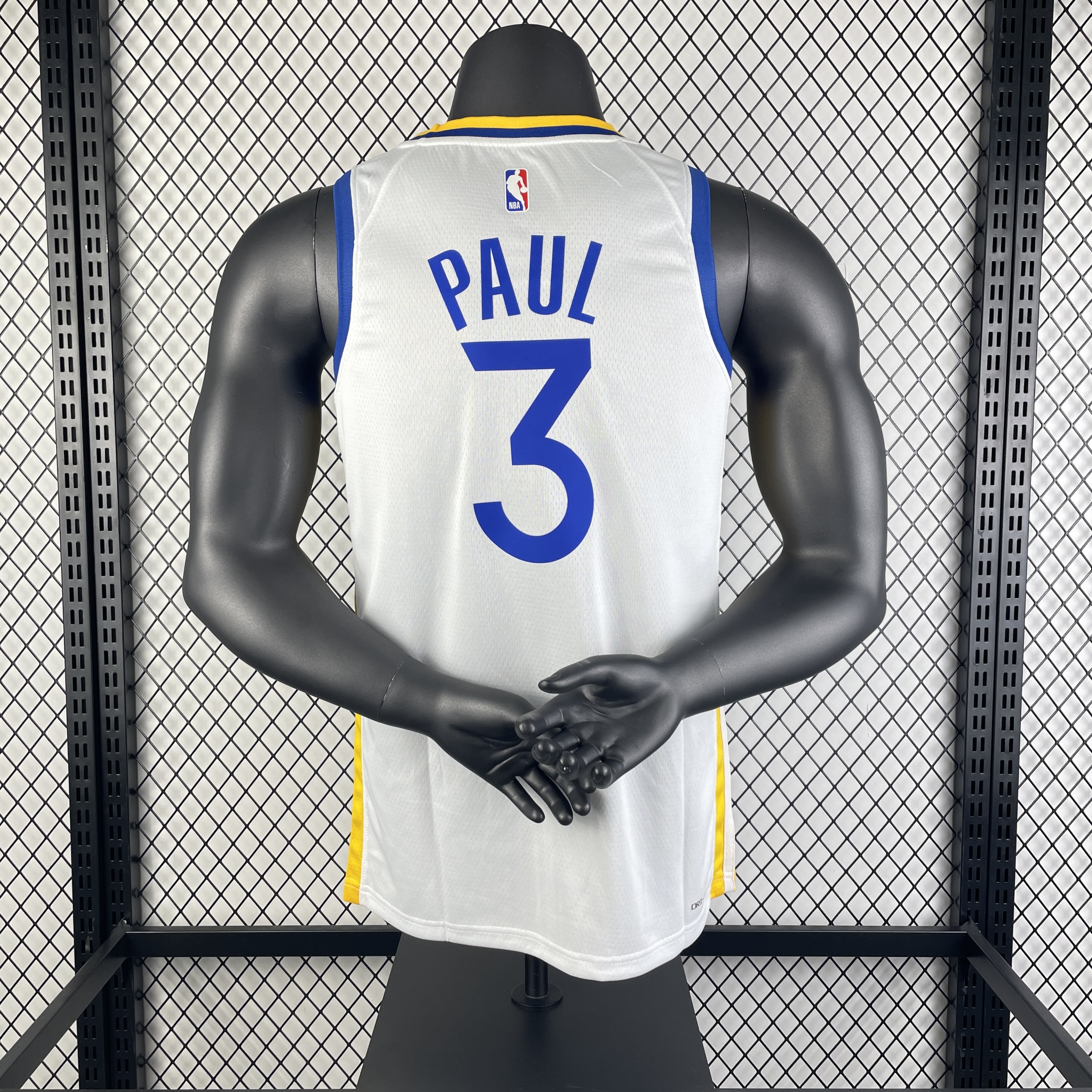 '23 Warriors V-neck white No. 3 Paul