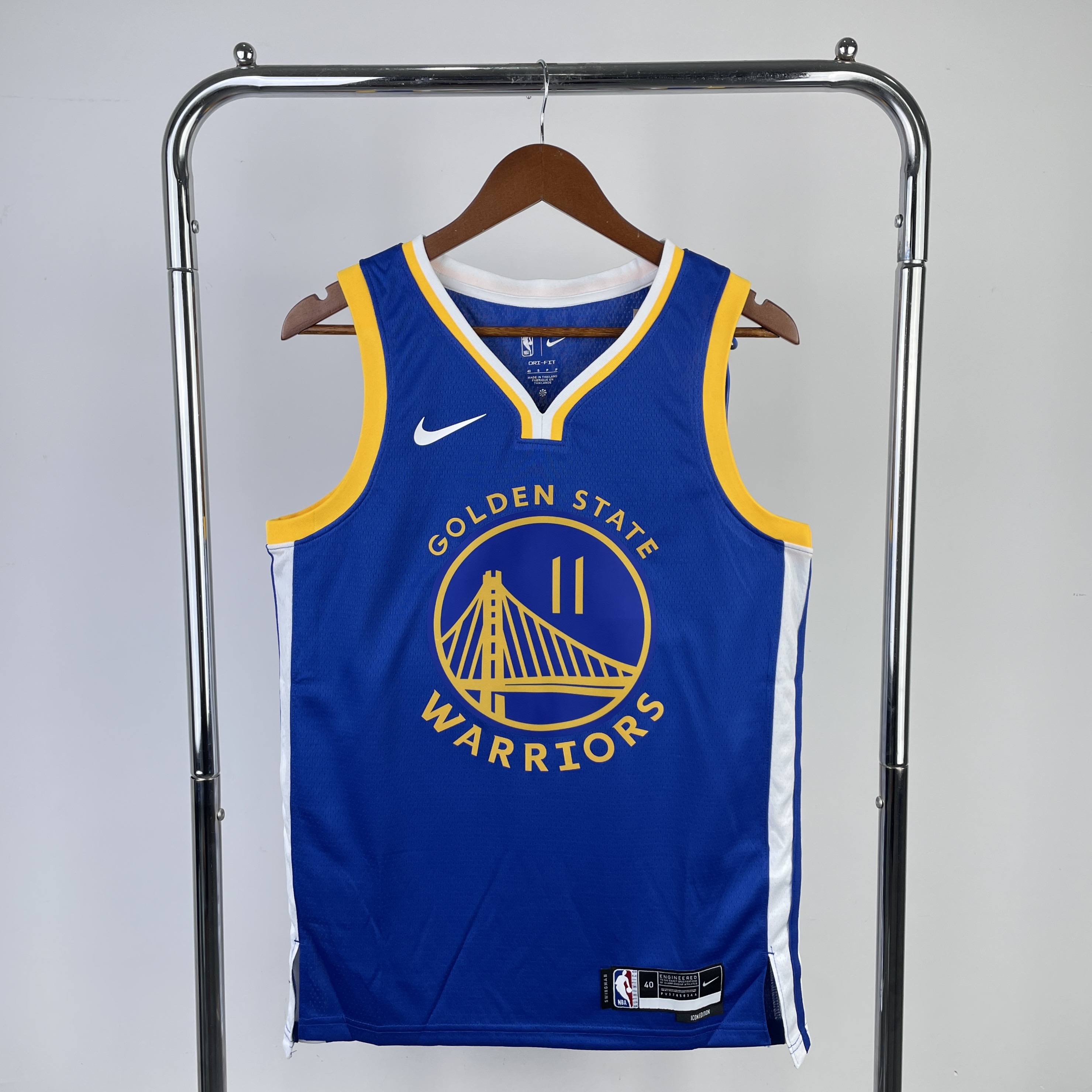 Season 23 Warriors road blue number 11 Thompson