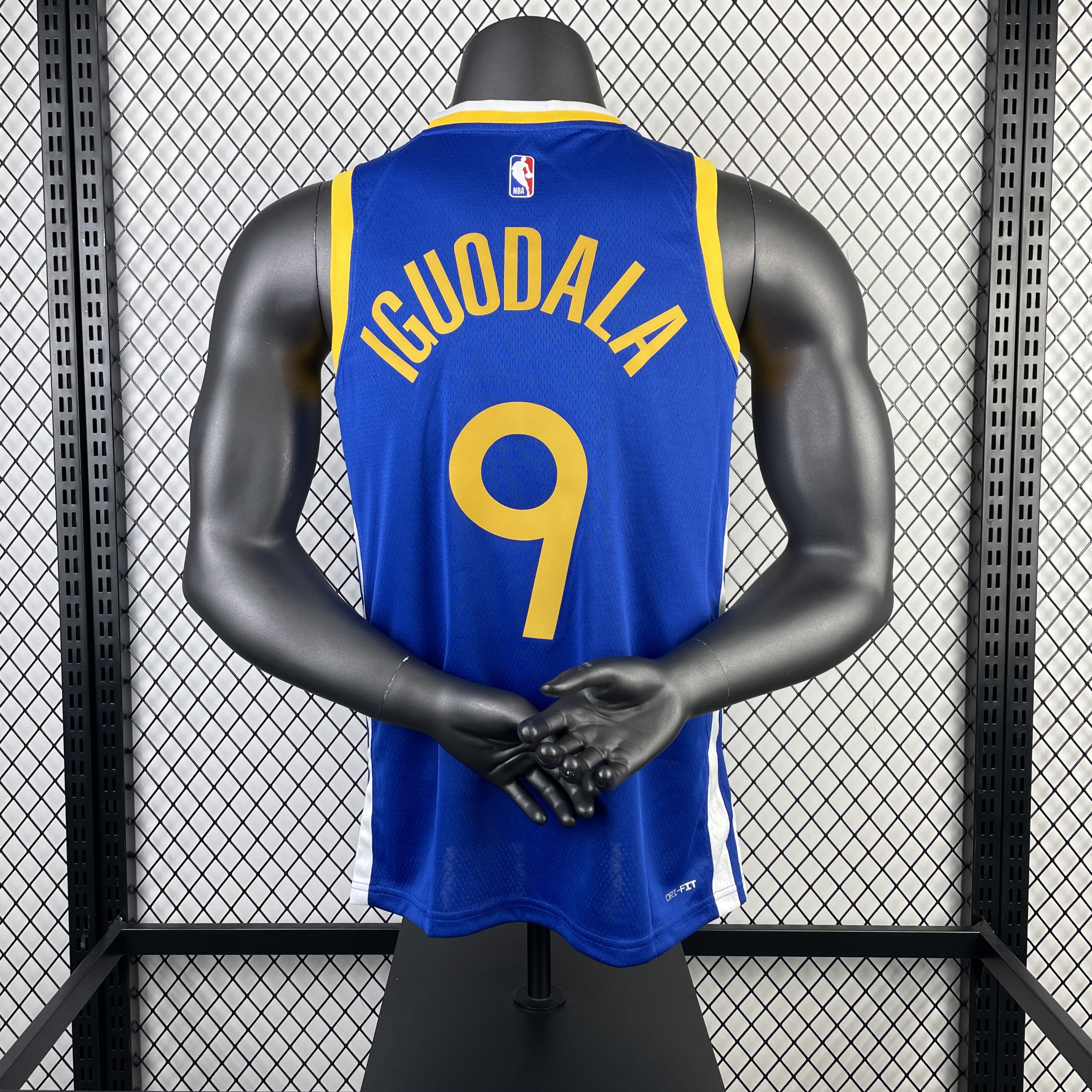 23 season Warriors away blue 9 Iguodala